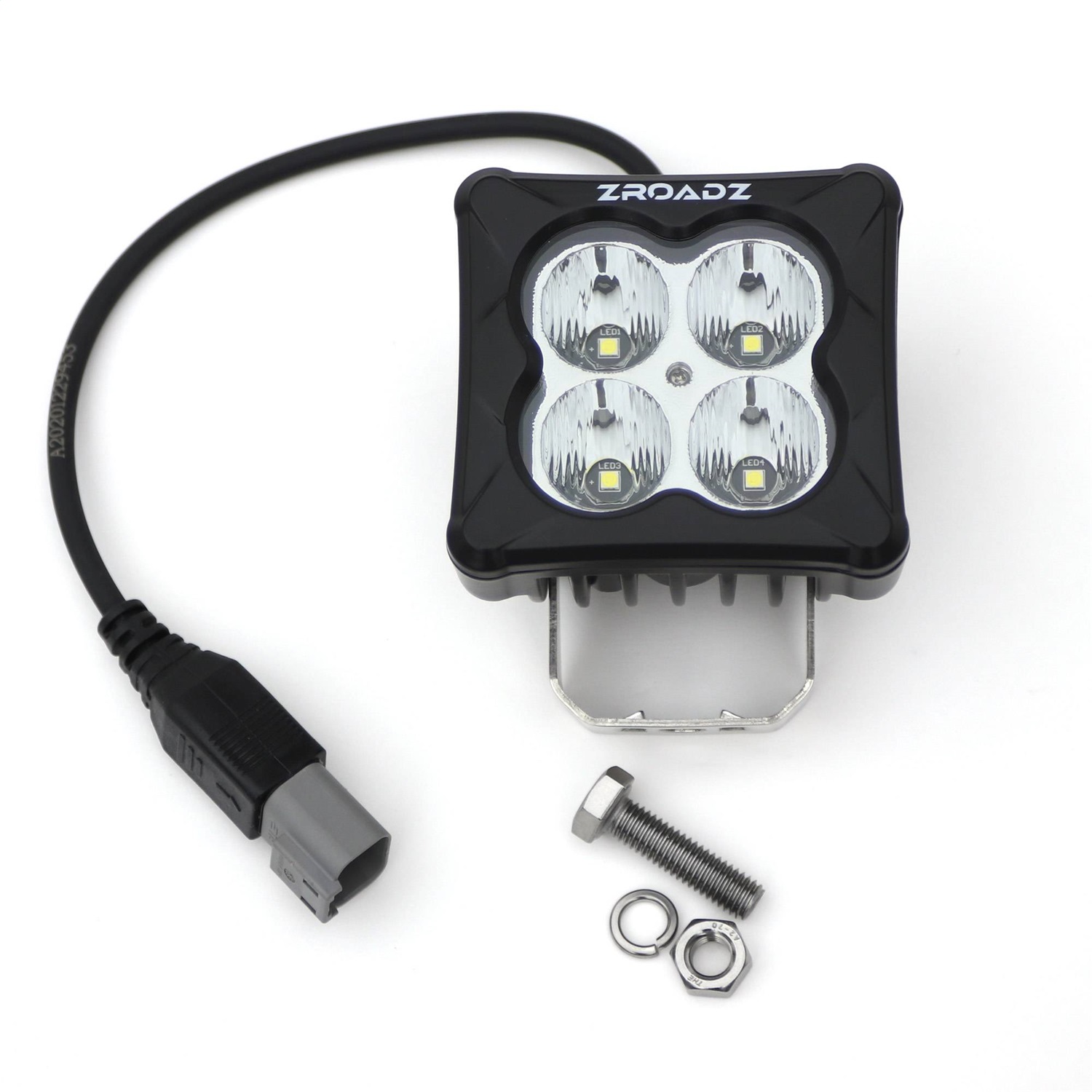 ZROADZ Z30BC20W-D3F - G2 LED Light Pod; Incl. [1] 3 in. Bright White LED Flood Beam Pod Light;