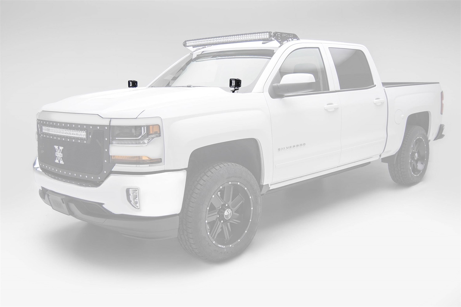 ZROADZ Z362081-KIT2 - CHEVROLET SILVERADO 1500 A-Pillar 2 LED Pod Lights Kit ZROADZ Z362081-KIT2 - CHEVROLET SILVERADO 1500 A-Pillar 2 LED Pod Lights Kit
