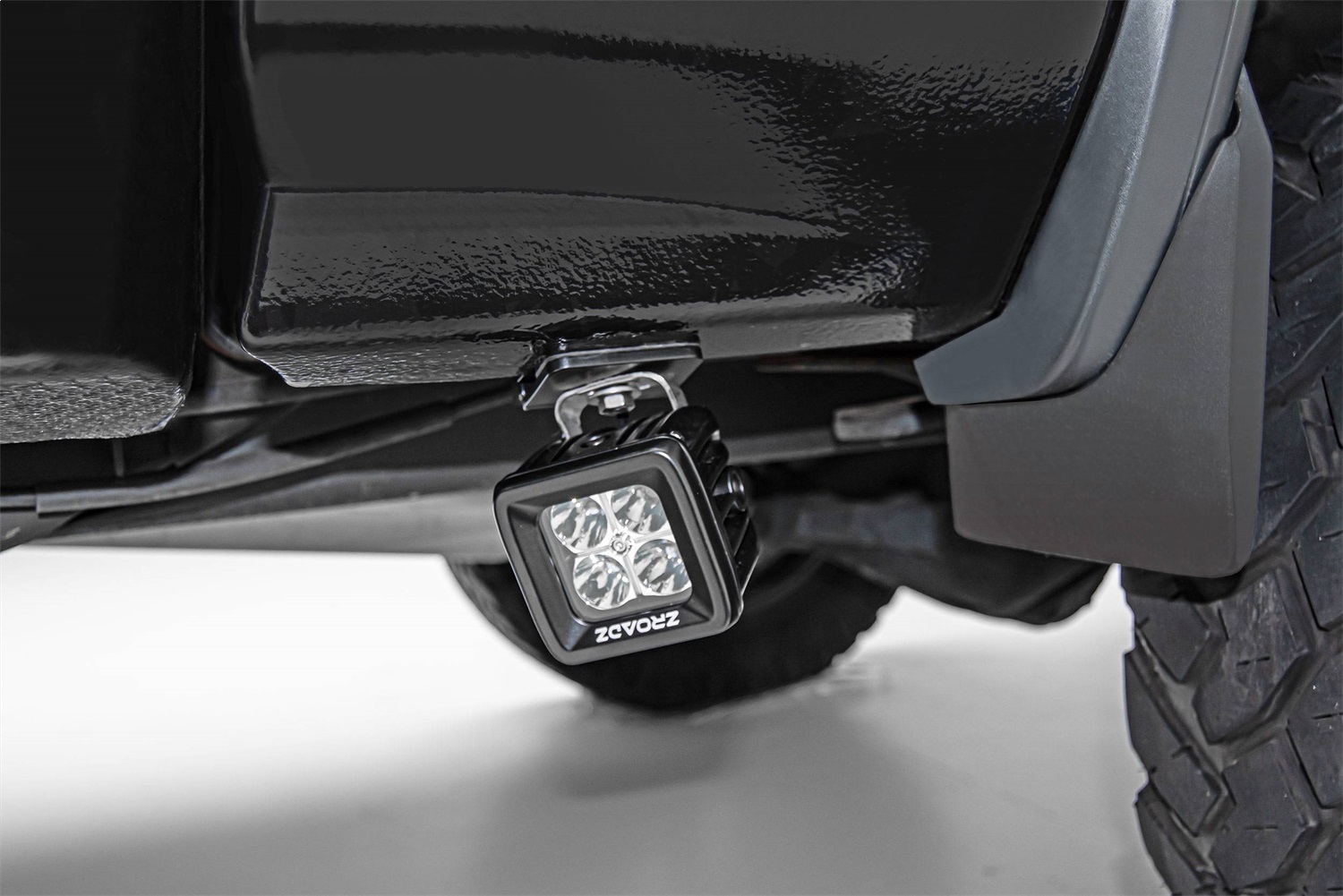 ZROADZ Z390002 - Universal Panel Clamp LED Bracket, Black, Mild Steel, Bolt-On, to mount (2) 3 Inch  or similar style LED Pod Lights