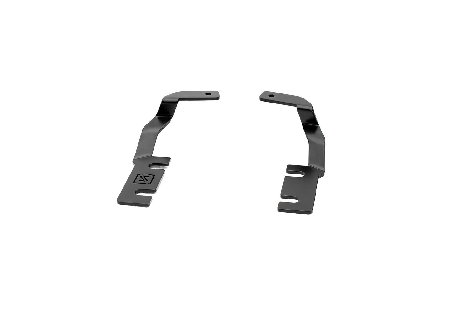 ZROADZ Z365821 - Hood Hinge LED Bracket, Black, Mild Steel, Bolt-On, to mount (2) 3 Inch  or similar style LED Pod Lights