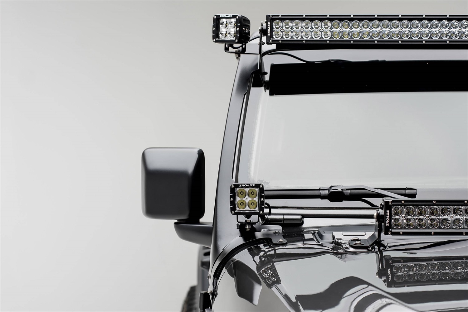 ZROADZ Z374831-BK2 - Front Roof LED Light Bar Bracket