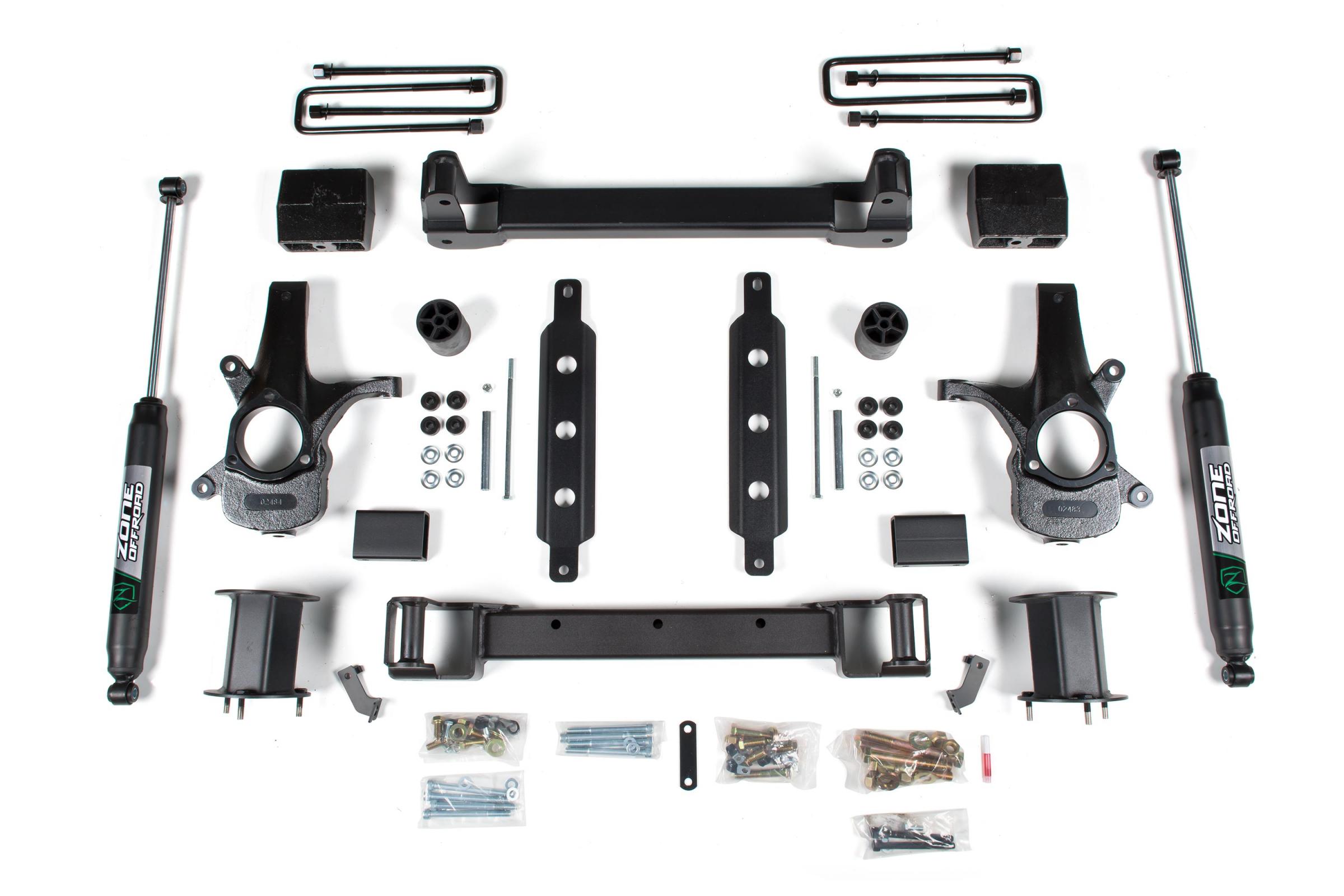 Zone Offroad ZONC35N - 14-18 Silverado/Sierra 1500 2WD 4.5 Inch Cast Steel Arms With Nitro Shocks Offroad Zone Offroad ZONC35N - 14-18 Silverado/Sierra 1500 2WD 4.5 Inch Cast Steel Arms With Nitro Shocks Offroad