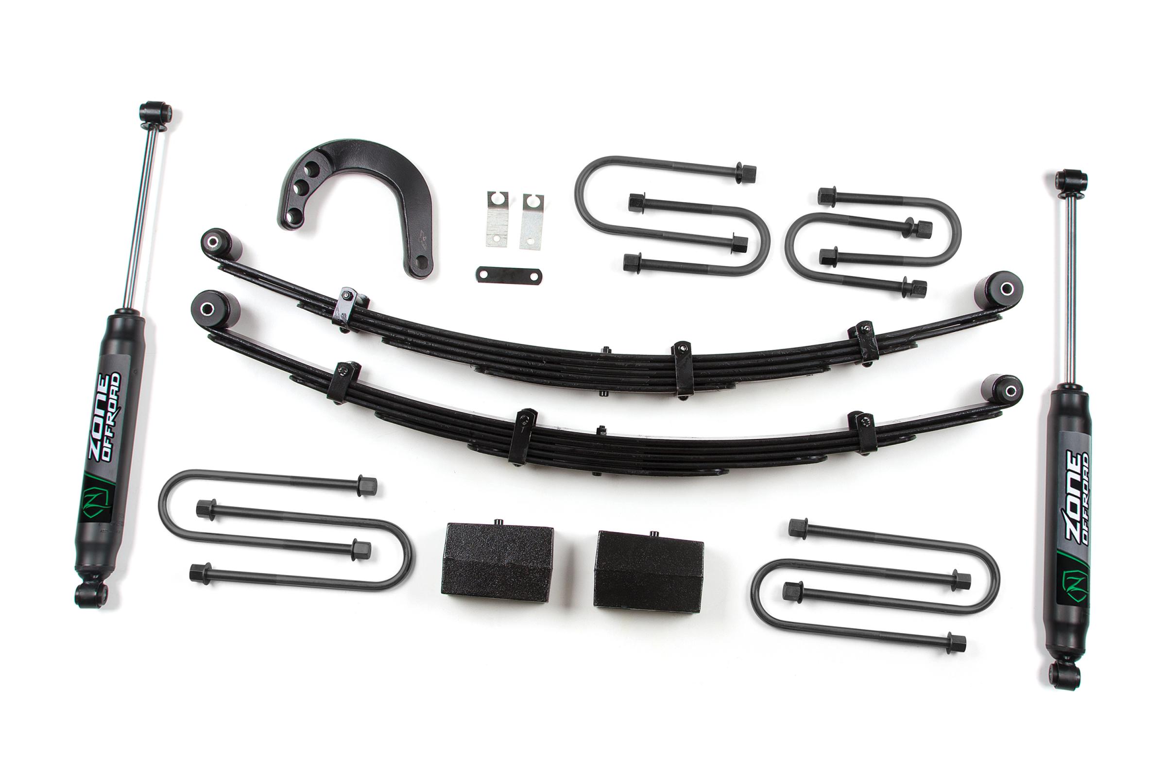 Zone Offroad ZONC17N - 4 Inch Leaf Spring Lift Kit 73-76 Chevy 3/4 Ton 4 Inch Lift Kit Nitro Shocks Offroad Zone Offroad ZONC17N - 4 Inch Leaf Spring Lift Kit 73-76 Chevy 3/4 Ton 4 Inch Lift Kit Nitro Shocks Offroad