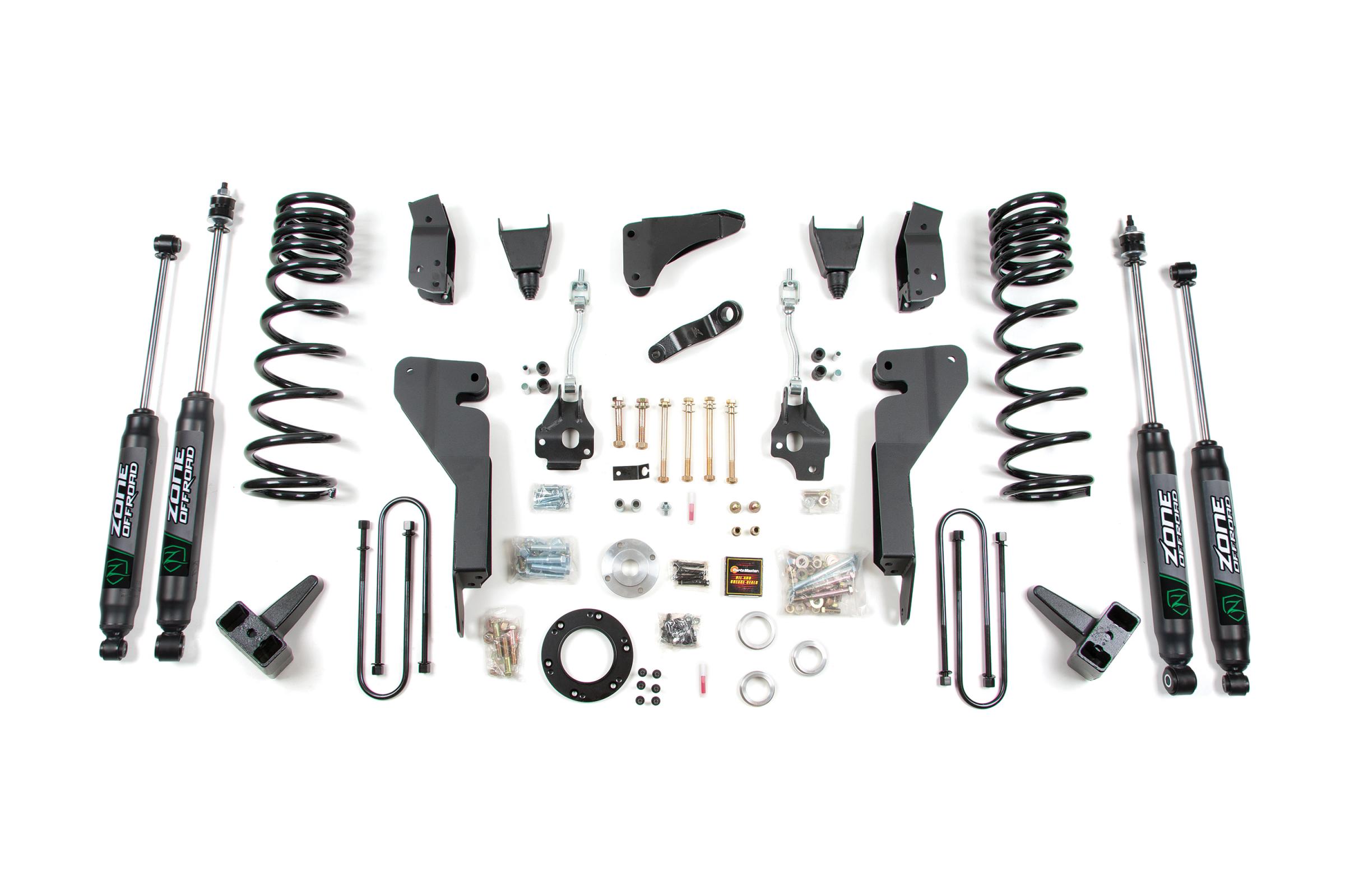 Zone Offroad ZOND31N - 08 Dodge RAM 2500 8 Inch Lift Kit With 4 Inch Axle Diesel With Nitro Shocks Offroad Zone Offroad ZOND31N - 08 Dodge RAM 2500 8 Inch Lift Kit With 4 Inch Axle Diesel With Nitro Shocks Offroad
