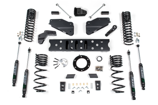 Zone Offroad ZOND123 - 19-24 RAM 2500 5.5 Inch Radius Arm Bracket 4.5 Inch Rear Coil Gas 6-Bolt T-Case No Shocks  Offroad