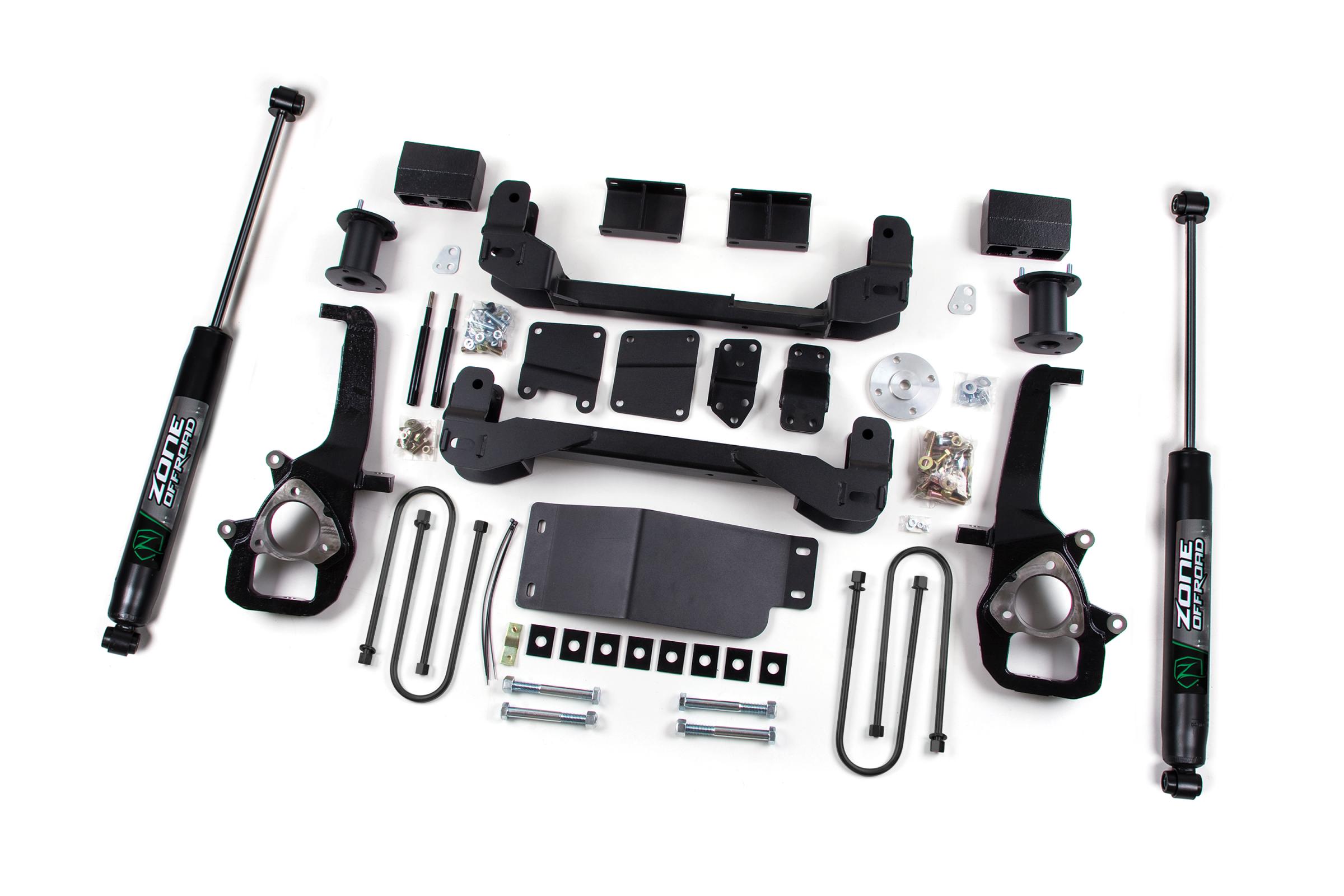 Zone Offroad ZOND4N - 06-08 Dodge 1500 6 Inch Strut Spacer Lift Kit With Nitro Shocks Offroad Zone Offroad ZOND4N - 06-08 Dodge 1500 6 Inch Strut Spacer Lift Kit With Nitro Shocks Offroad