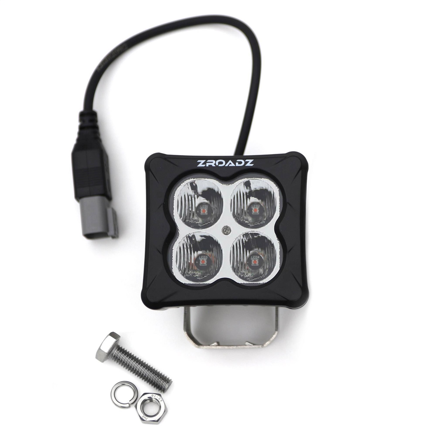 ZROADZ Z845211 - Roof Rack with (8) 3 Inch  LED Pod Lights and Universal Wiring Harness