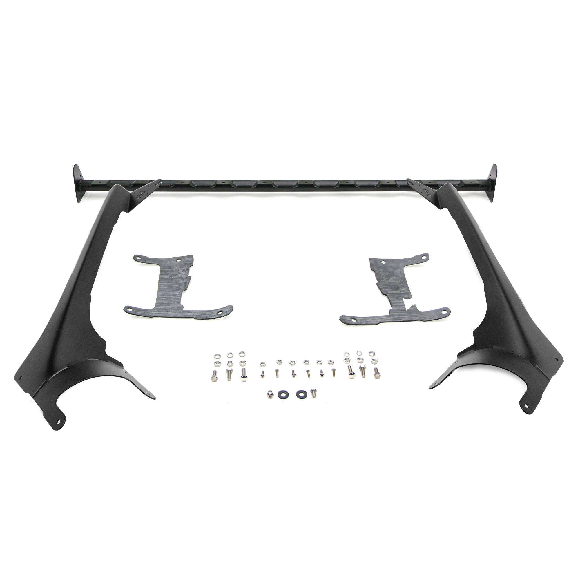 ZROADZ Z934931 - 2019-2022 Jeep JL, Gladiator Multi-LED Light Capable Roof Cross Bar and A-Pillar Brackets