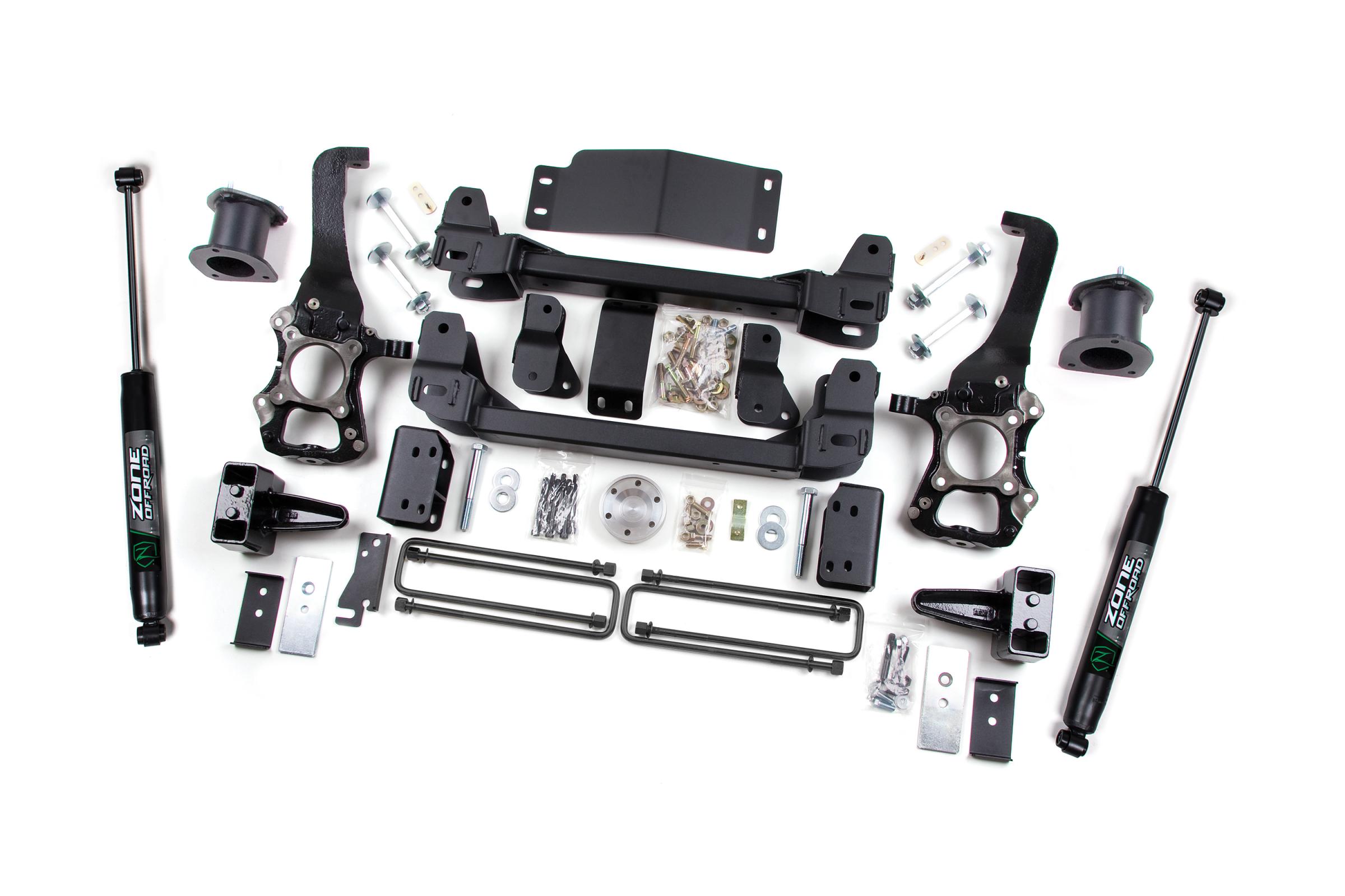 Zone Offroad ZONF41N - 2014 Ford F-150 4 Inch Lift Kit With Nitro Shocks Offroad Zone Offroad ZONF41N - 2014 Ford F-150 4 Inch Lift Kit With Nitro Shocks Offroad