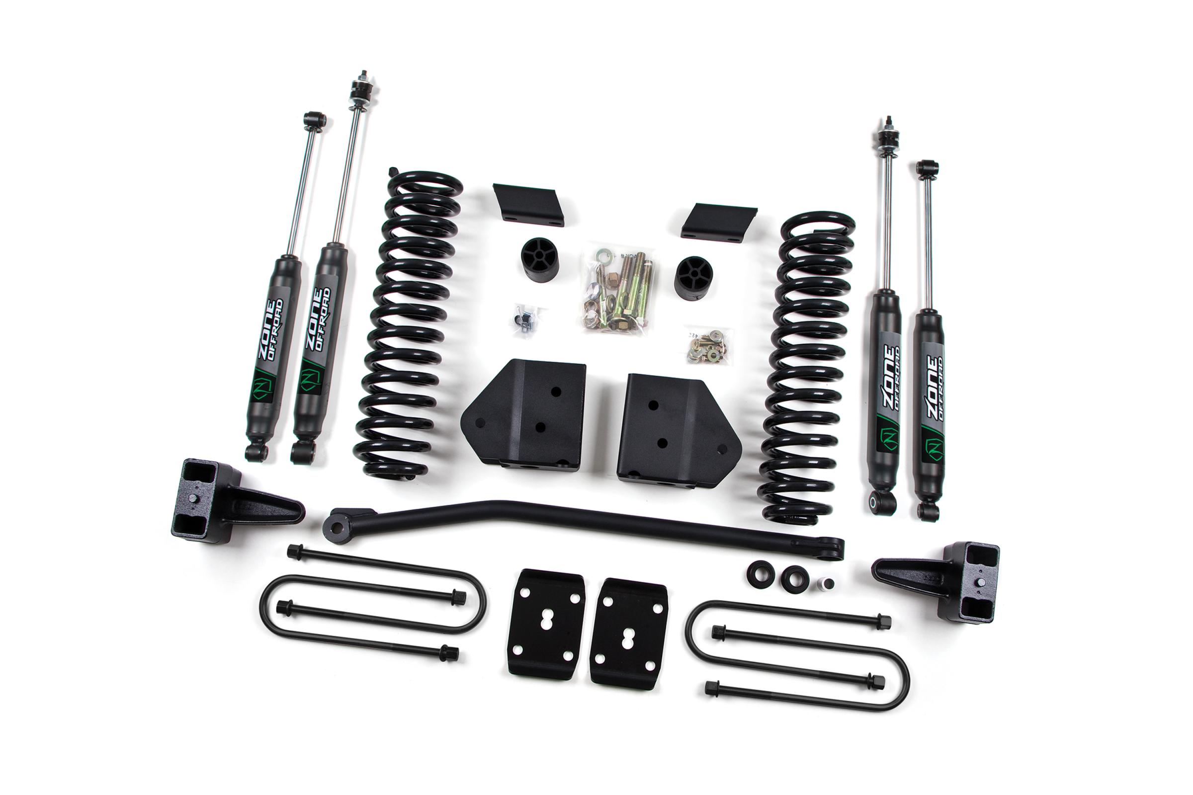 Zone Offroad ZONF18N - 11-16 Ford F-250/F-350 Super Duty 4 Inch Gas With Nitro Shocks Offroad Zone Offroad ZONF18N - 11-16 Ford F-250/F-350 Super Duty 4 Inch Gas With Nitro Shocks Offroad