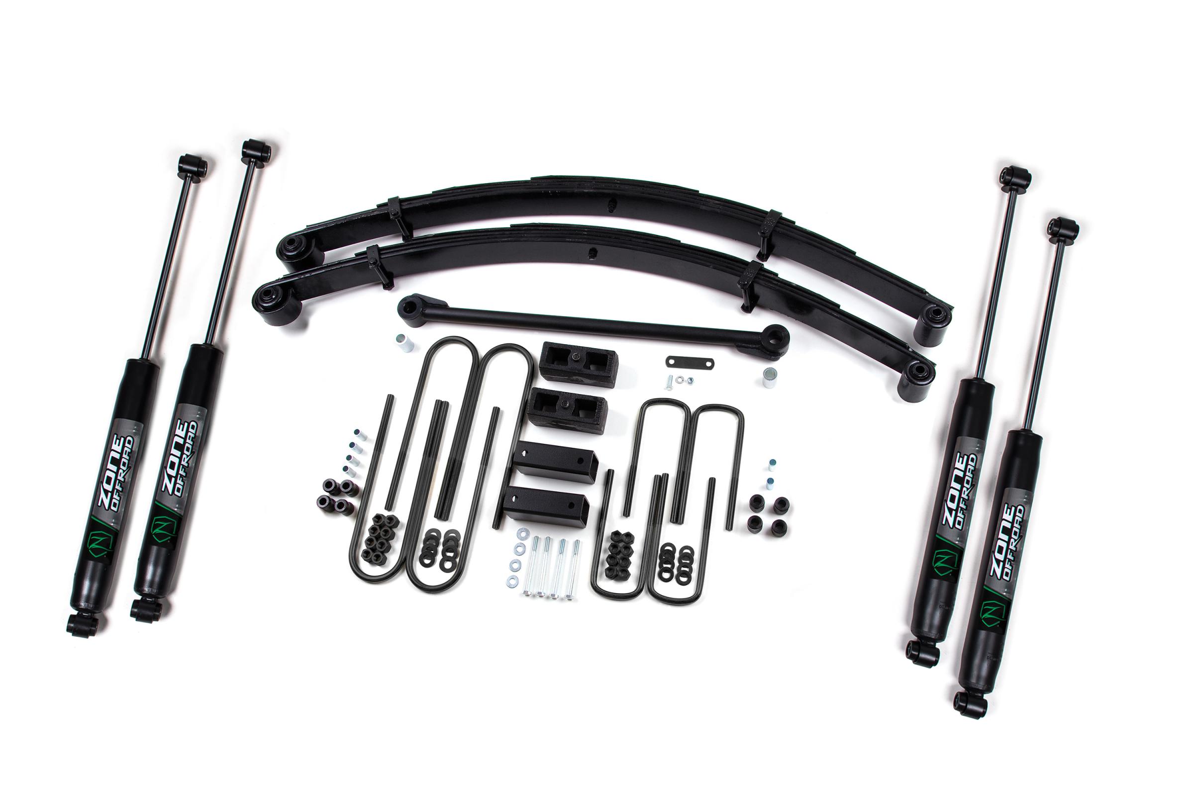 Zone Offroad ZONF1N - 99-04 Ford F-250/350 4 Inch Lift Kit With Nitro Shocks  Offroad