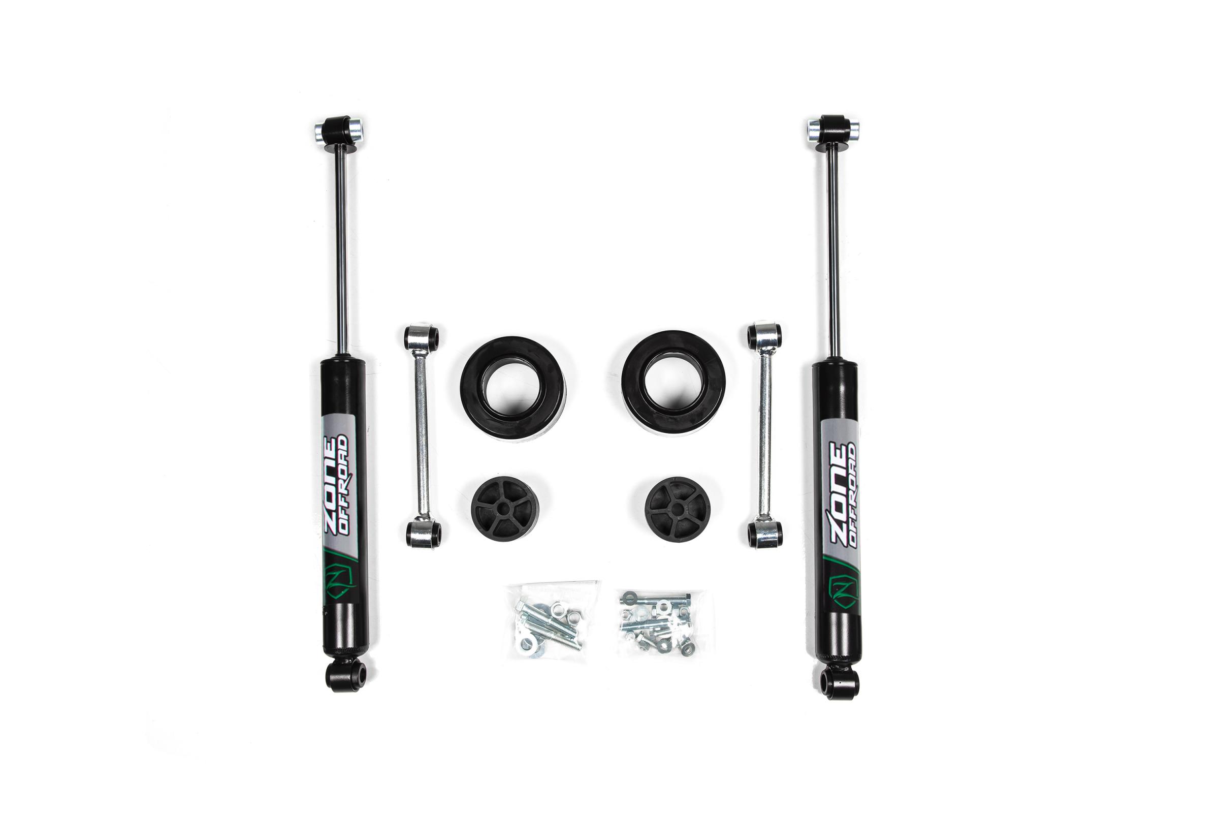 Zone Offroad ZONJ32N - 20-22 Jeep Gladiator JT 2 Inch Coil Spring Spacer Leveling Kit With Nitro Shocks Offroad Zone Offroad ZONJ32N - 20-22 Jeep Gladiator JT 2 Inch Coil Spring Spacer Leveling Kit With Nitro Shocks Offroad