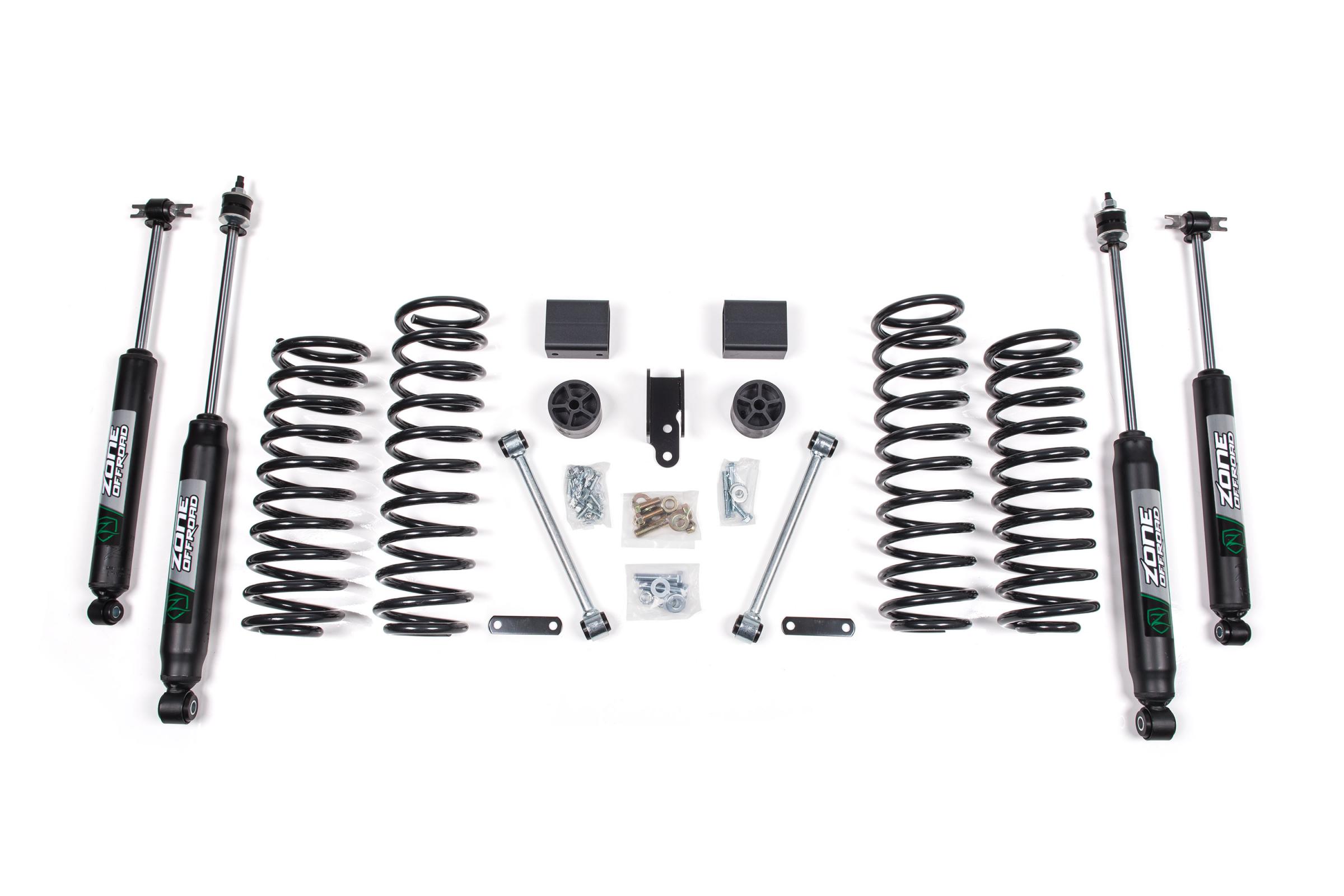 Zone Offroad ZONJ36N - 12-18 Jeep Wrangler JK 4 Door 3 Inch Coil Spring Lift Kit With Nitro Shocks Offroad Zone Offroad ZONJ36N - 12-18 Jeep Wrangler JK 4 Door 3 Inch Coil Spring Lift Kit With Nitro Shocks Offroad