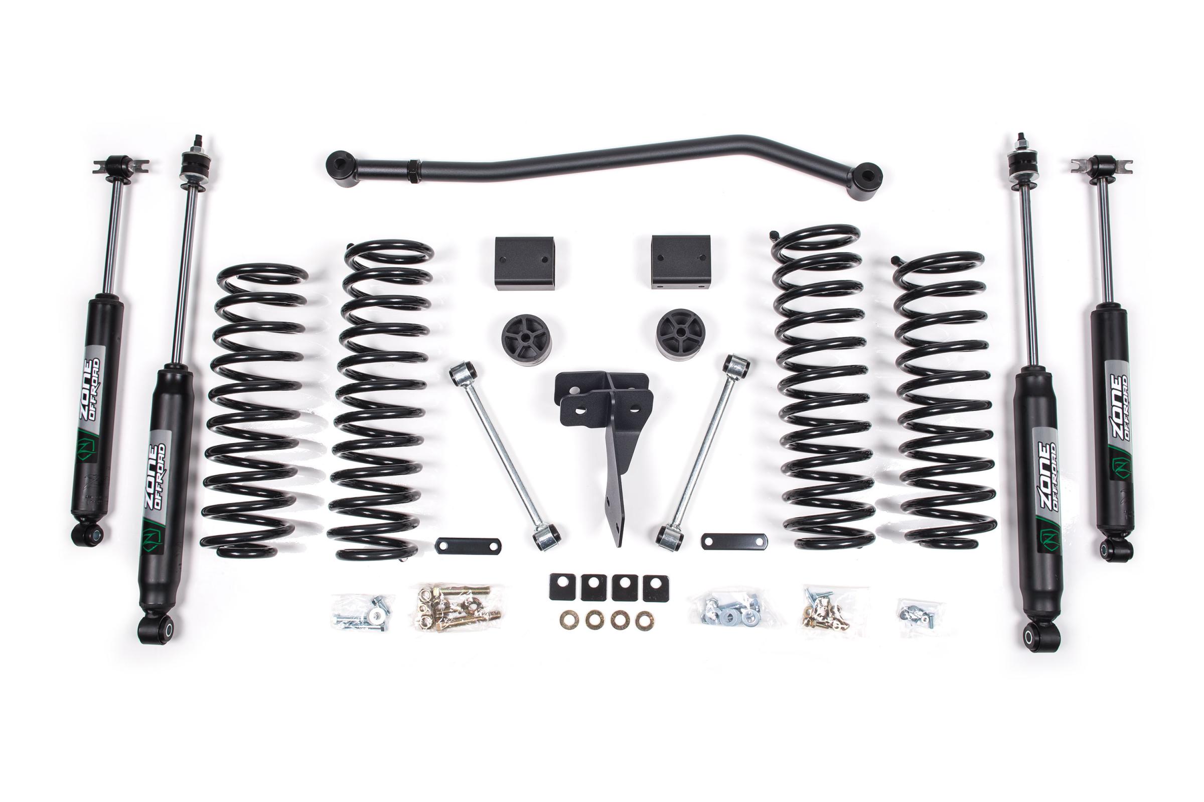 Zone Offroad ZONJ14N - 07-11 Jeep Wrangler JK 2 Door 4 Inch Coil Spring Lift Kit With Nitro Shocks Offroad Zone Offroad ZONJ14N - 07-11 Jeep Wrangler JK 2 Door 4 Inch Coil Spring Lift Kit With Nitro Shocks Offroad