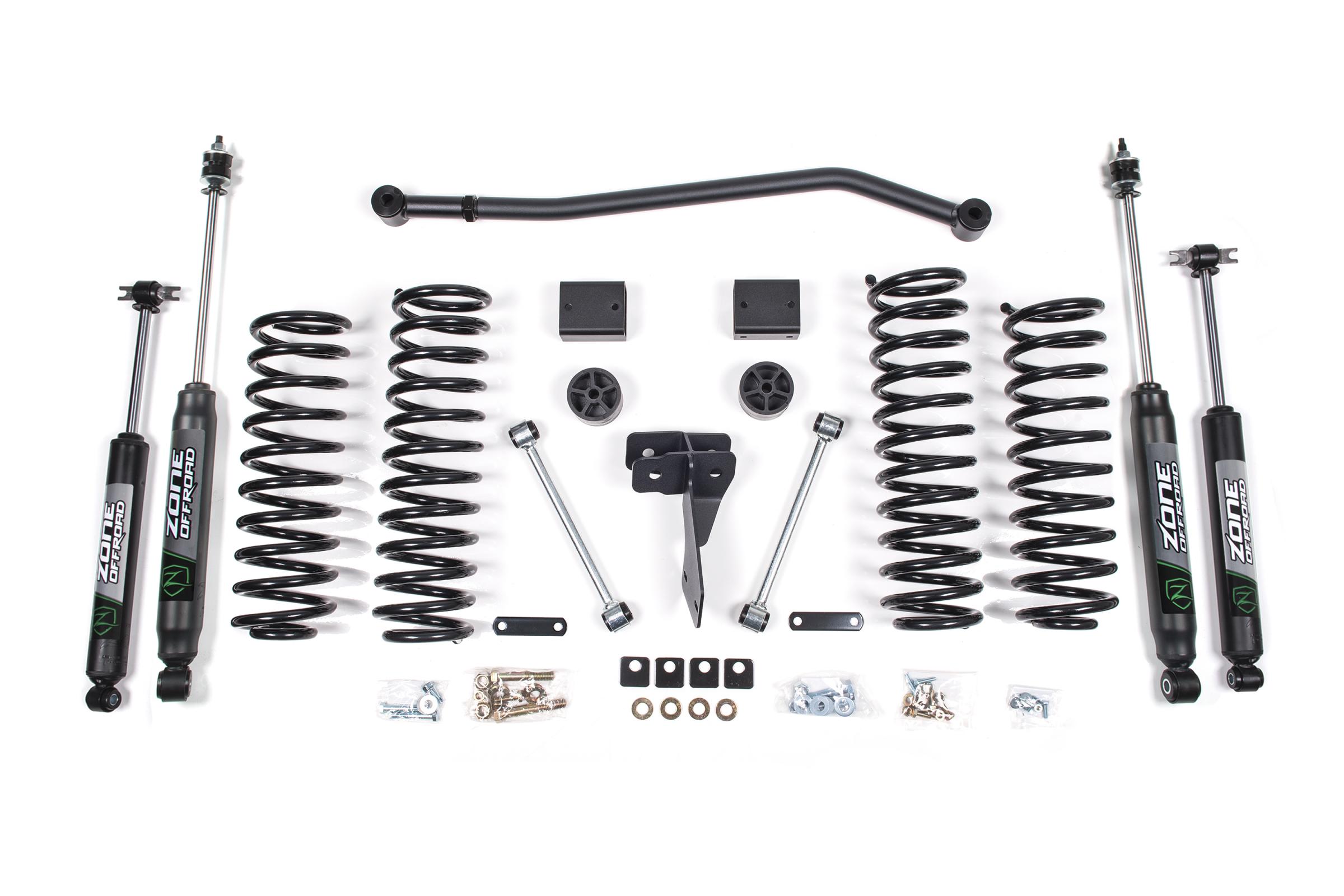 Zone Offroad ZONJ37N - 12-18 Jeep Wrangler JK 2 Door 4 Inch Coil Spring Lift Kit With Nitro Shocks Offroad Zone Offroad ZONJ37N - 12-18 Jeep Wrangler JK 2 Door 4 Inch Coil Spring Lift Kit With Nitro Shocks Offroad