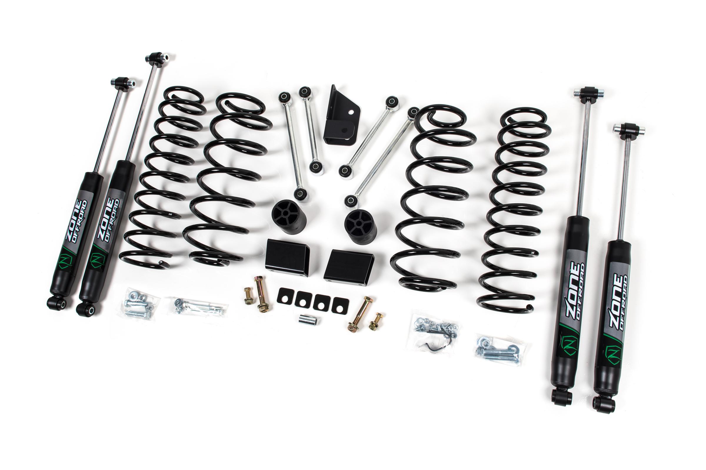 Zone Offroad ZONJ31N - 18-24 Jeep Wrangler JL 3 Inch Lift Kit With Nitro Shocks Offroad Zone Offroad ZONJ31N - 18-24 Jeep Wrangler JL 3 Inch Lift Kit With Nitro Shocks Offroad