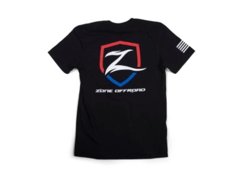 Zone Offroad ZONU91623XL - Offroad Black Premium Cotton T-Shirt w/ Patriotic  Logos - 3XL