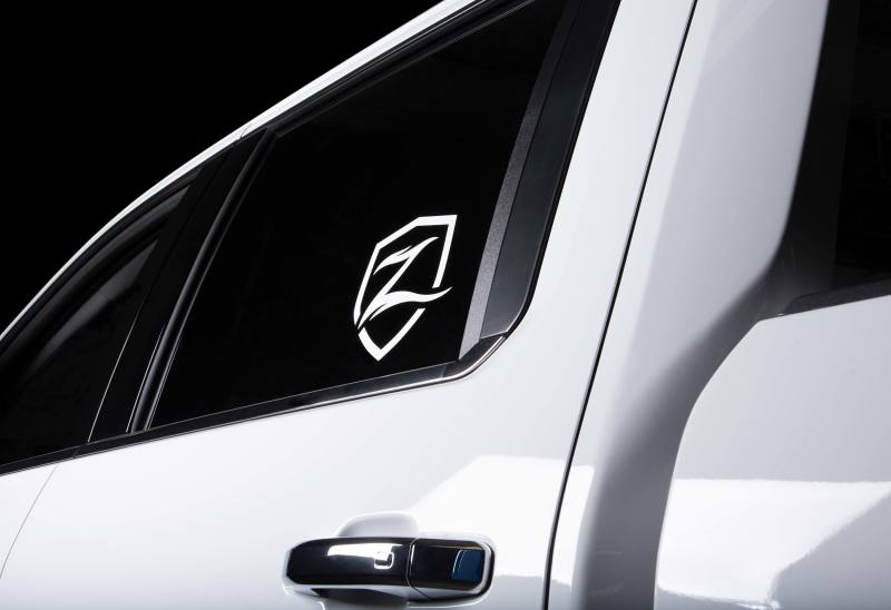 Zone Offroad ZONU9107 - Offroad Shield Decal - 7in White