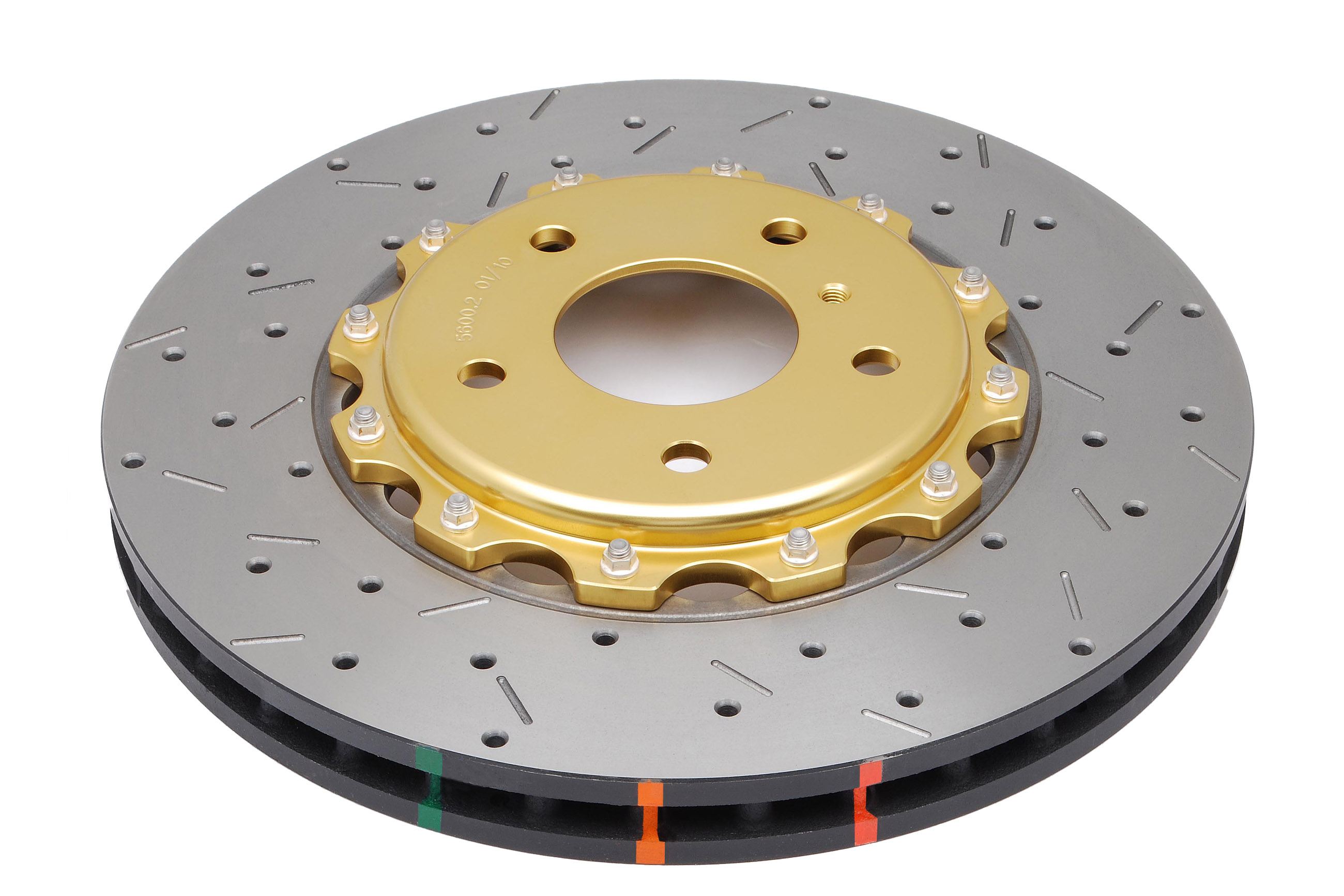 DBA DBA5600GLDXS - 03-07 350Z / 03-04 G35 w/ Brembo Front Drilled & Slotted 5000 Series 2 Piece Rotor Assembled w/ DBA DBA5600GLDXS - 03-07 350Z / 03-04 G35 w/ Brembo Front Drilled & Slotted 5000 Series 2 Piece Rotor Assembled w/