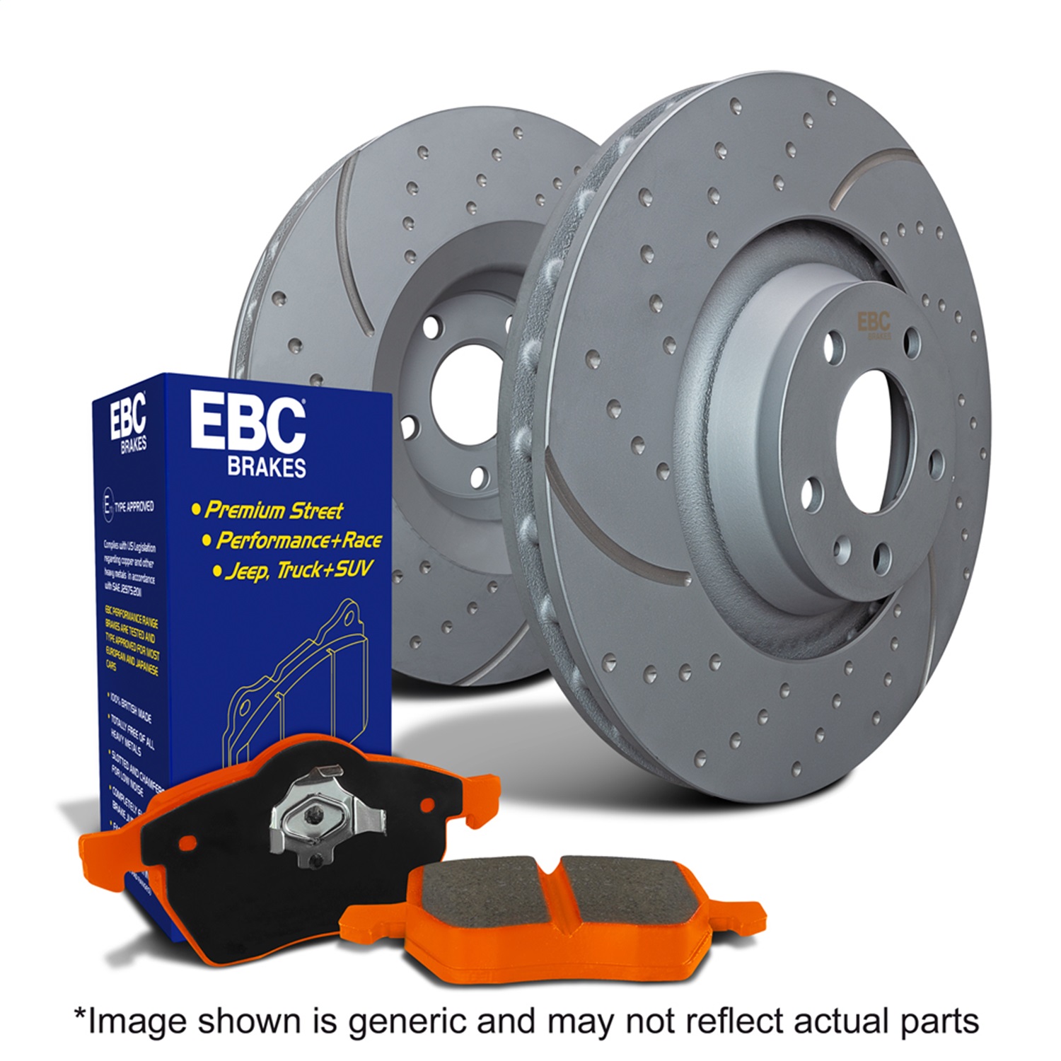 EBC S8KR1071 - S8 Brake Pad and Rotor Kit