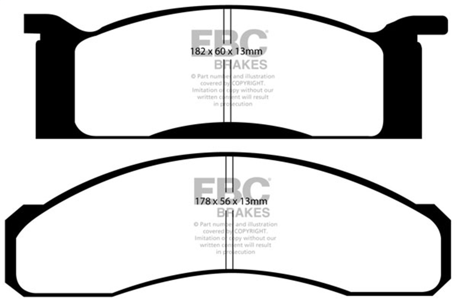 EBC UD034 - 70 Ford Fairlane 4.1 Ultimax2 Front Brake Pads EBC UD034 - 70 Ford Fairlane 4.1 Ultimax2 Front Brake Pads
