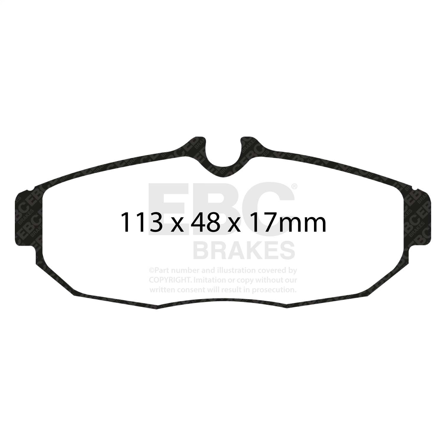 EBC UD1082 - 05-10 Ford Mustang 4.0 Ultimax2 Rear Brake Pads