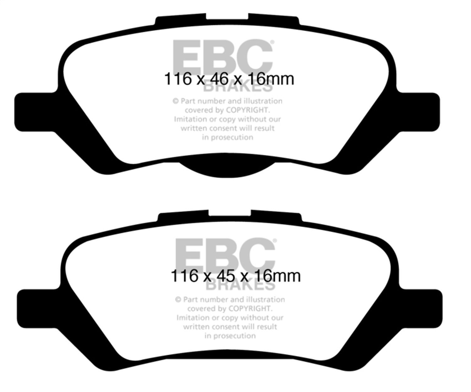EBC UD1402 - 08+ Toyota Venza 2.7 Ultimax2 Rear Brake Pads EBC UD1402 - 08+ Toyota Venza 2.7 Ultimax2 Rear Brake Pads