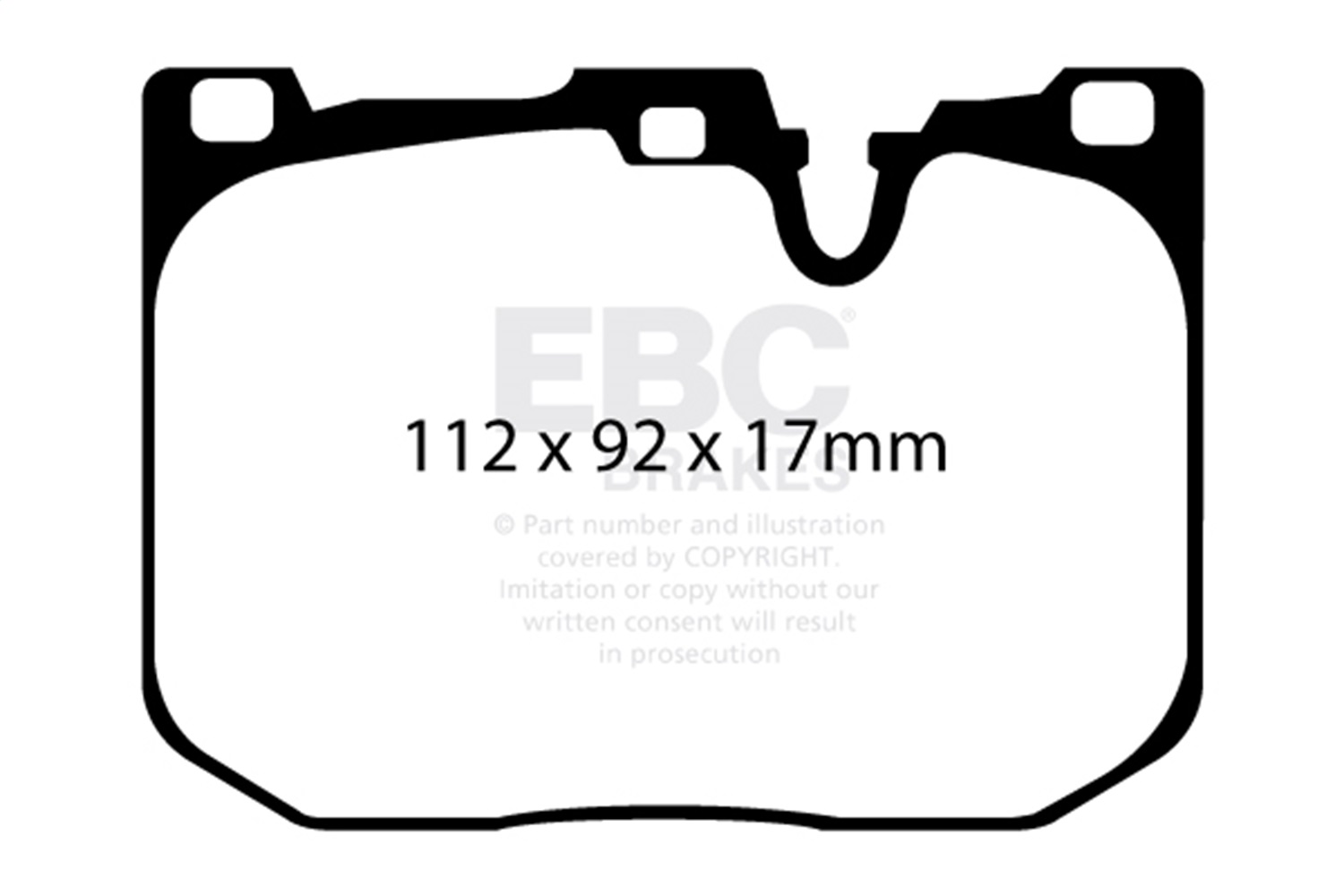 EBC UD1609 - 14+ BMW 228 Coupe 2.0 Turbo Brembo calipers Ultimax2 Front Brake Pads EBC UD1609 - 14+ BMW 228 Coupe 2.0 Turbo Brembo calipers Ultimax2 Front Brake Pads