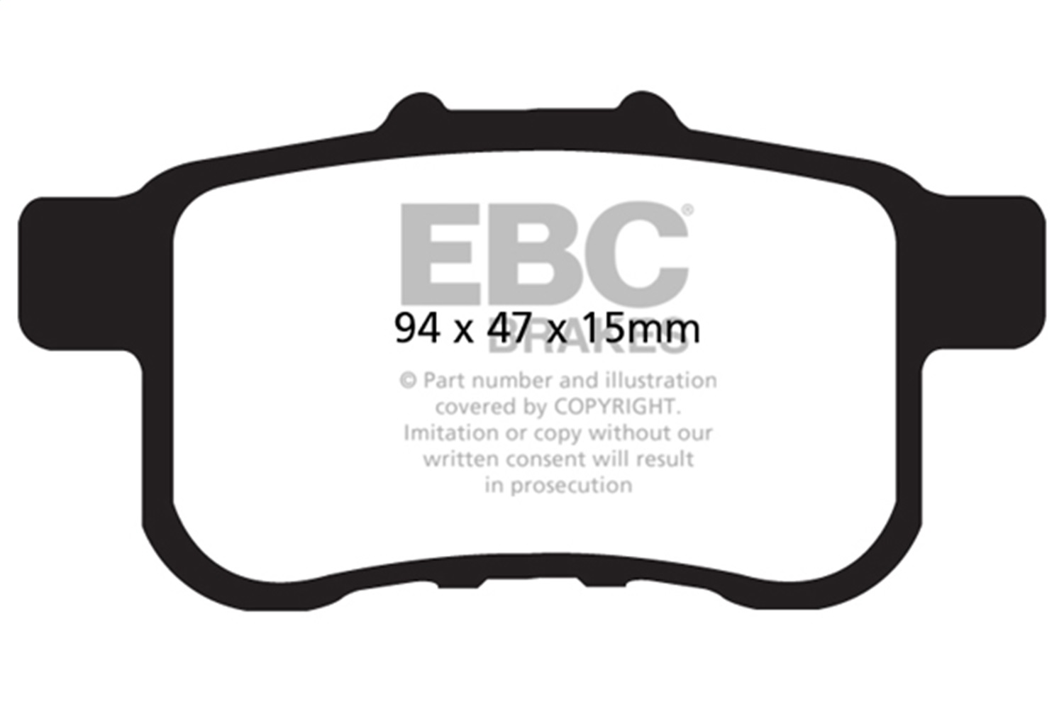 EBC UD1451 - 13+ Honda Accord Coupe 2.4 LX Ultimax2 Rear Brake Pads