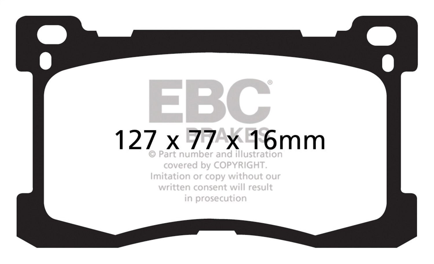 EBC UD1576 - Ultimax OEM Replacement Brake Pads EBC UD1576 - Ultimax OEM Replacement Brake Pads