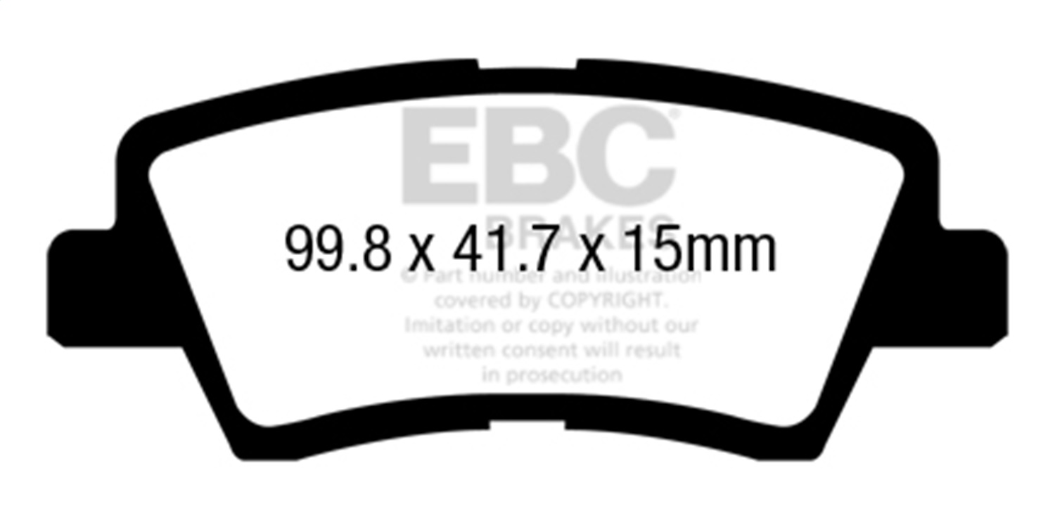 EBC UD1445 - 12+ Hyundai Azera 3.3 Ultimax2 Rear Brake Pads EBC UD1445 - 12+ Hyundai Azera 3.3 Ultimax2 Rear Brake Pads