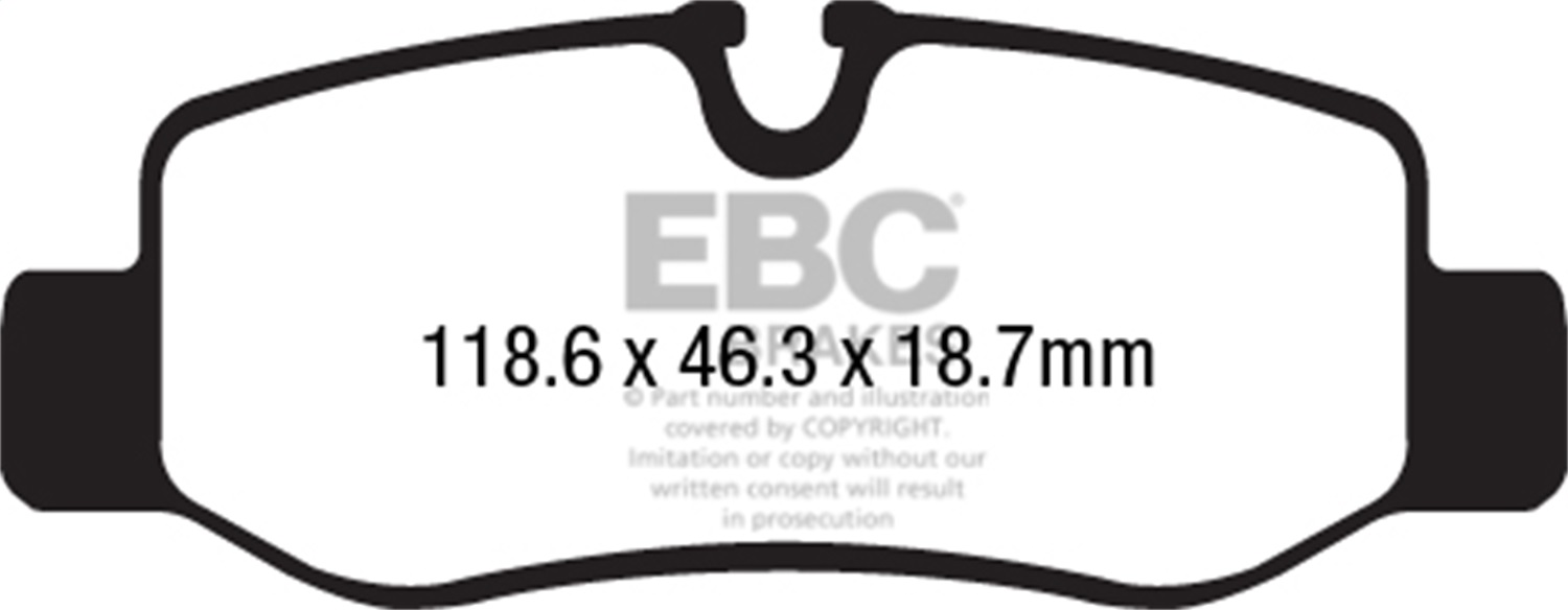 EBC UD1893 - 16+ Mercedes-Benz Commercial Metris Van Ultimax Rear Brake Pads EBC UD1893 - 16+ Mercedes-Benz Commercial Metris Van Ultimax Rear Brake Pads