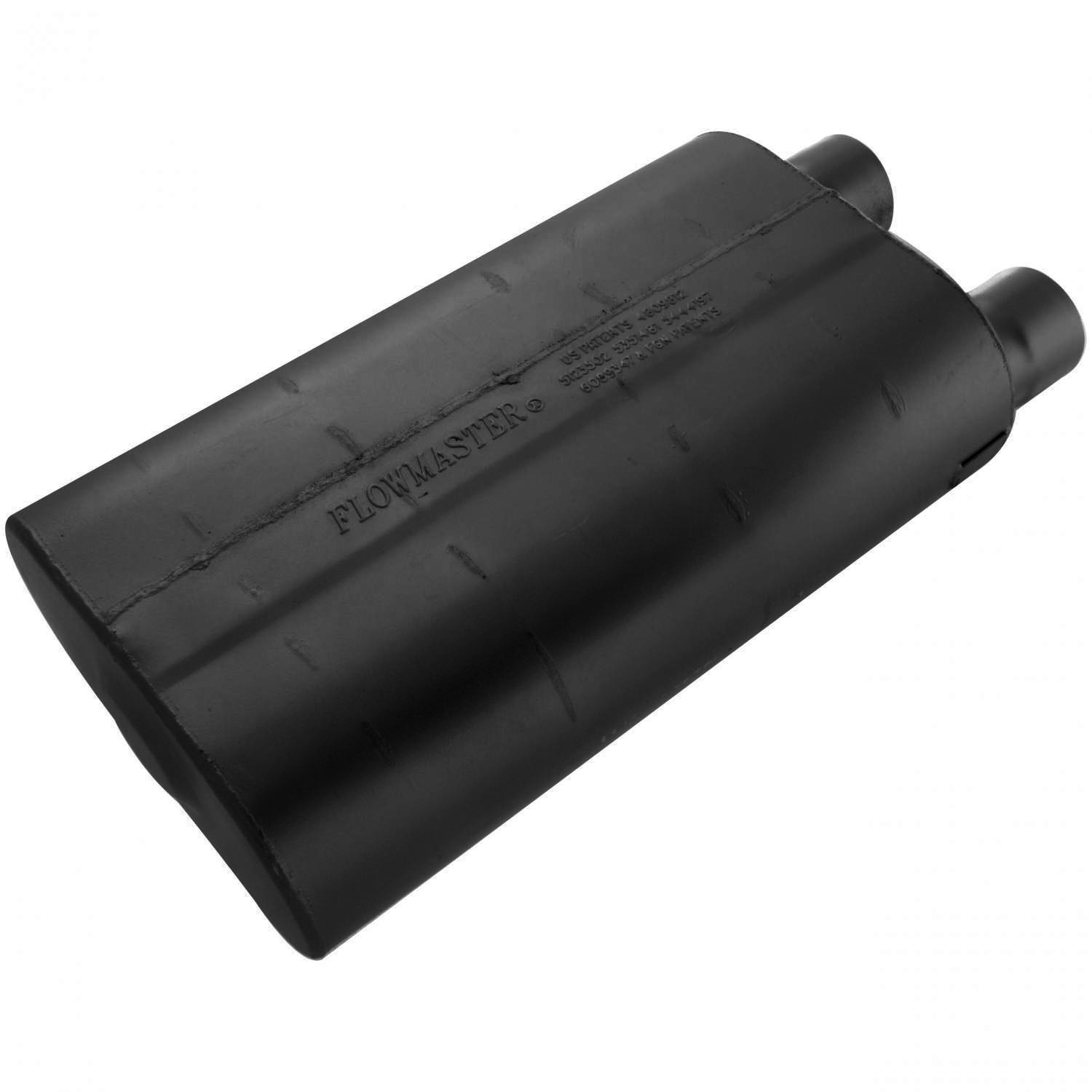 Flowmaster 52580 - 80 Series Muffler - 2.50 Offset In / 2.50 Same Side Out - Aggressive Sound