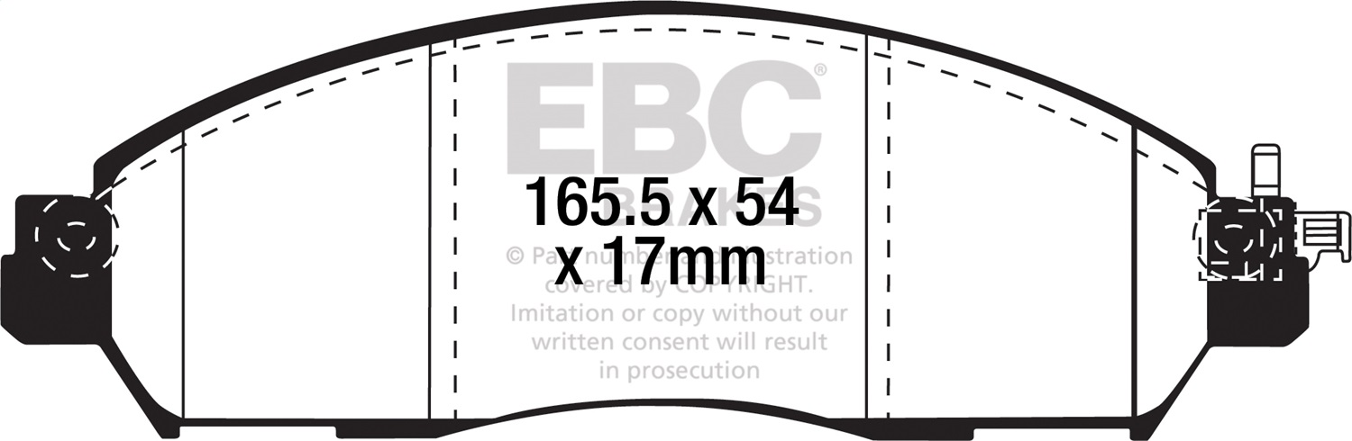 EBC UD2138 - 17+ Nissan Leaf Electric Ultimax Front Brake Pads EBC UD2138 - 17+ Nissan Leaf Electric Ultimax Front Brake Pads