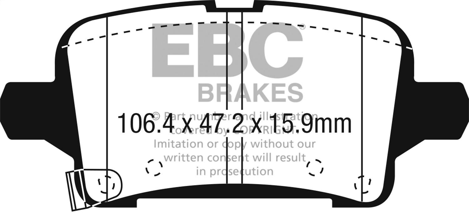 EBC UD1915 - Ultimax OEM Replacement Brake Pads EBC UD1915 - Ultimax OEM Replacement Brake Pads