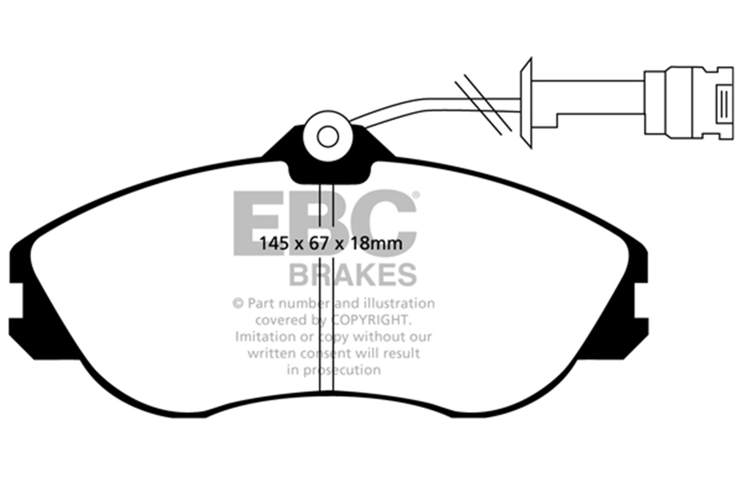 EBC UD419 - 92-95 Audi 90 2.8 Ultimax2 Front Brake Pads