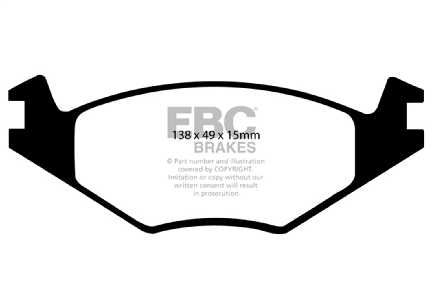 EBC UD280 - 86-93 Volkswagen Cabriolet 1.8 Ultimax2 Front Brake Pads EBC UD280 - 86-93 Volkswagen Cabriolet 1.8 Ultimax2 Front Brake Pads