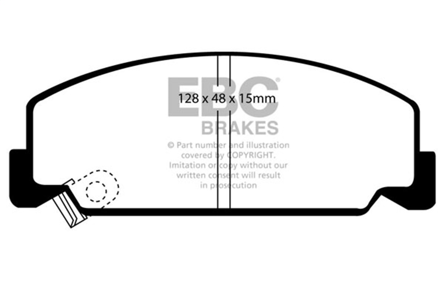 EBC UD273 - 84-85 Honda Accord Sedan 1.8 Ultimax2 Front Brake Pads