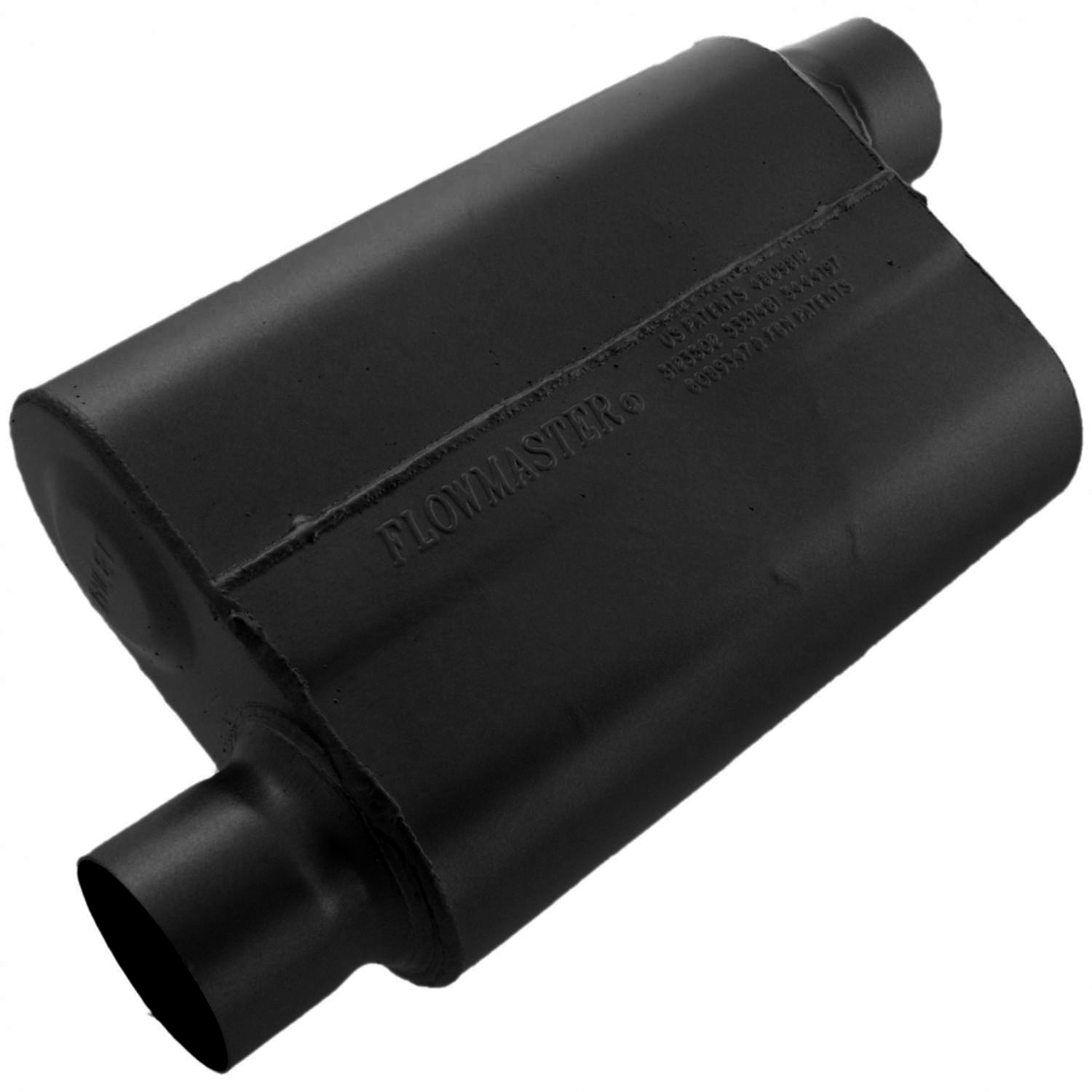 Flowmaster 43043 - 40 Series Muffler - 3.00 Offset In / 3.00 Offset Out - Aggressive Sound