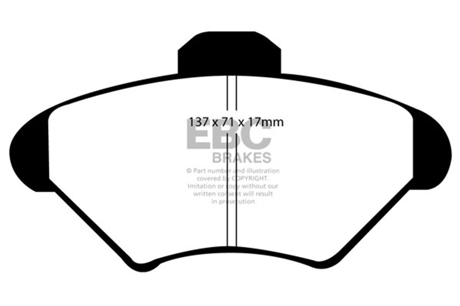 EBC UD600 - 94-98 Ford Mustang 3.8 Ultimax2 Front Brake Pads