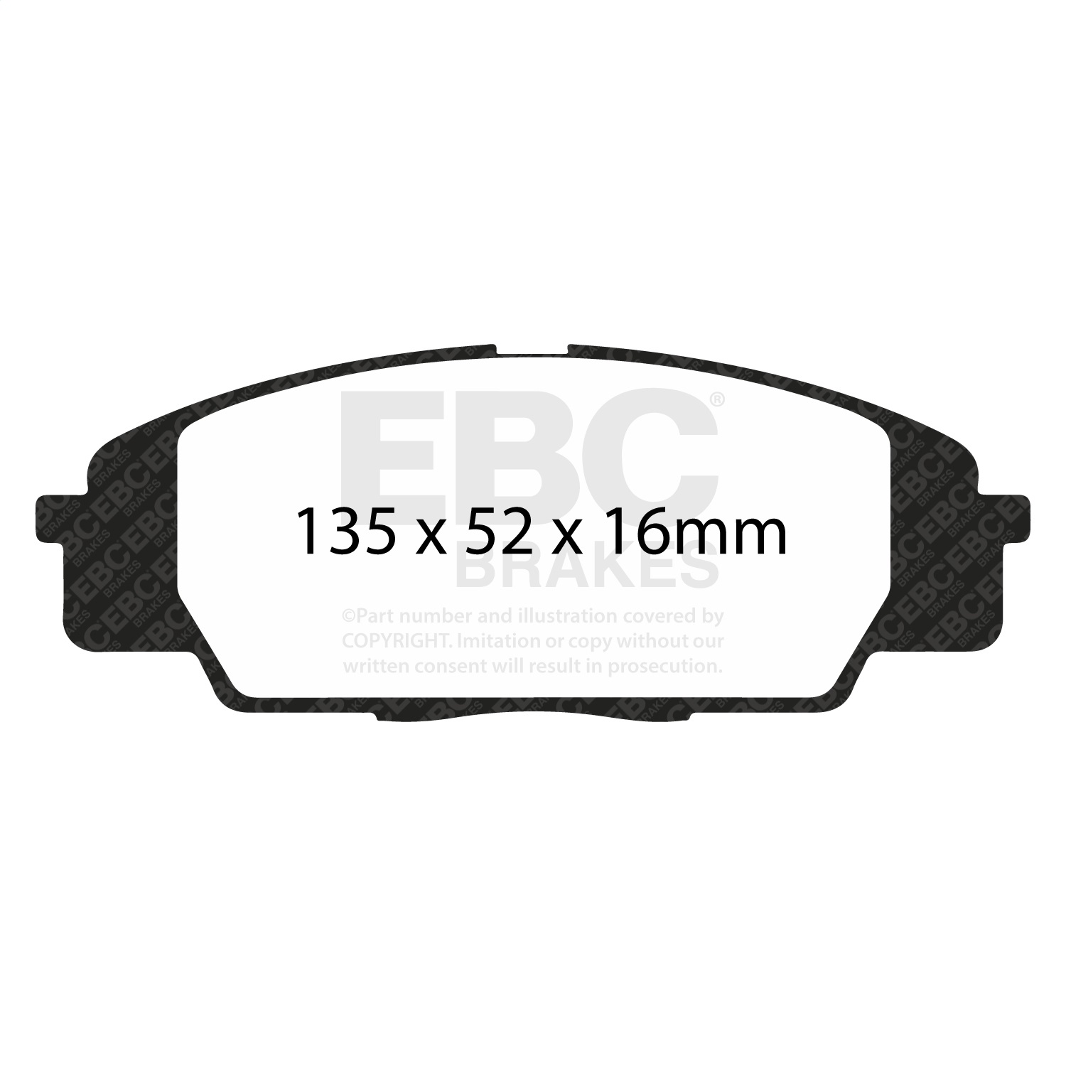 EBC UD829 - 07-11 Acura CSX (Canada) 2.0 Type S Ultimax2 Front Brake Pads