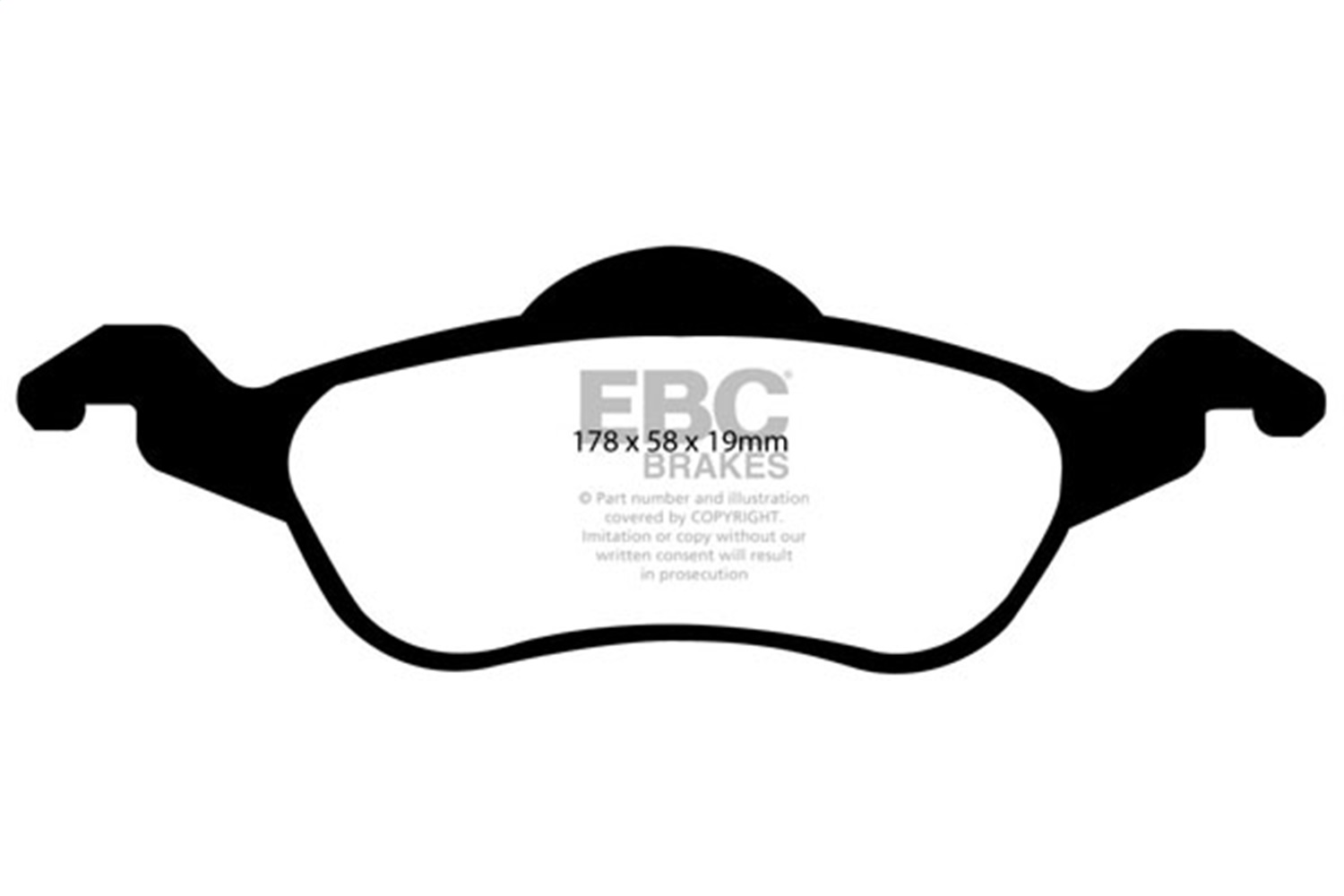 EBC UD816 - 00-04 Ford Focus 2.0 Ultimax2 Front Brake Pads