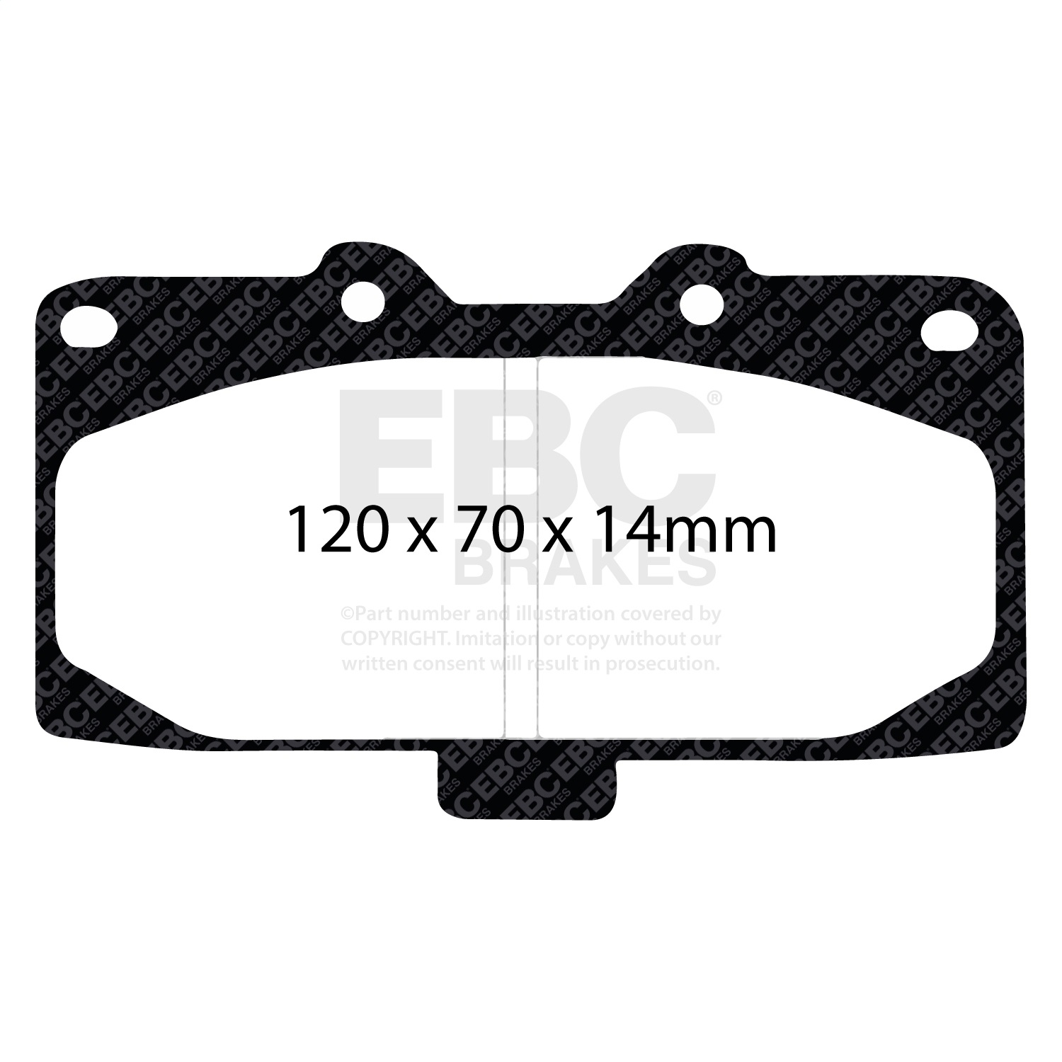 EBC UD847 - 02-04 Mercedes-Benz C32 AMG (W203) 3.2 Supercharged Ultimax2 Front Brake Pads