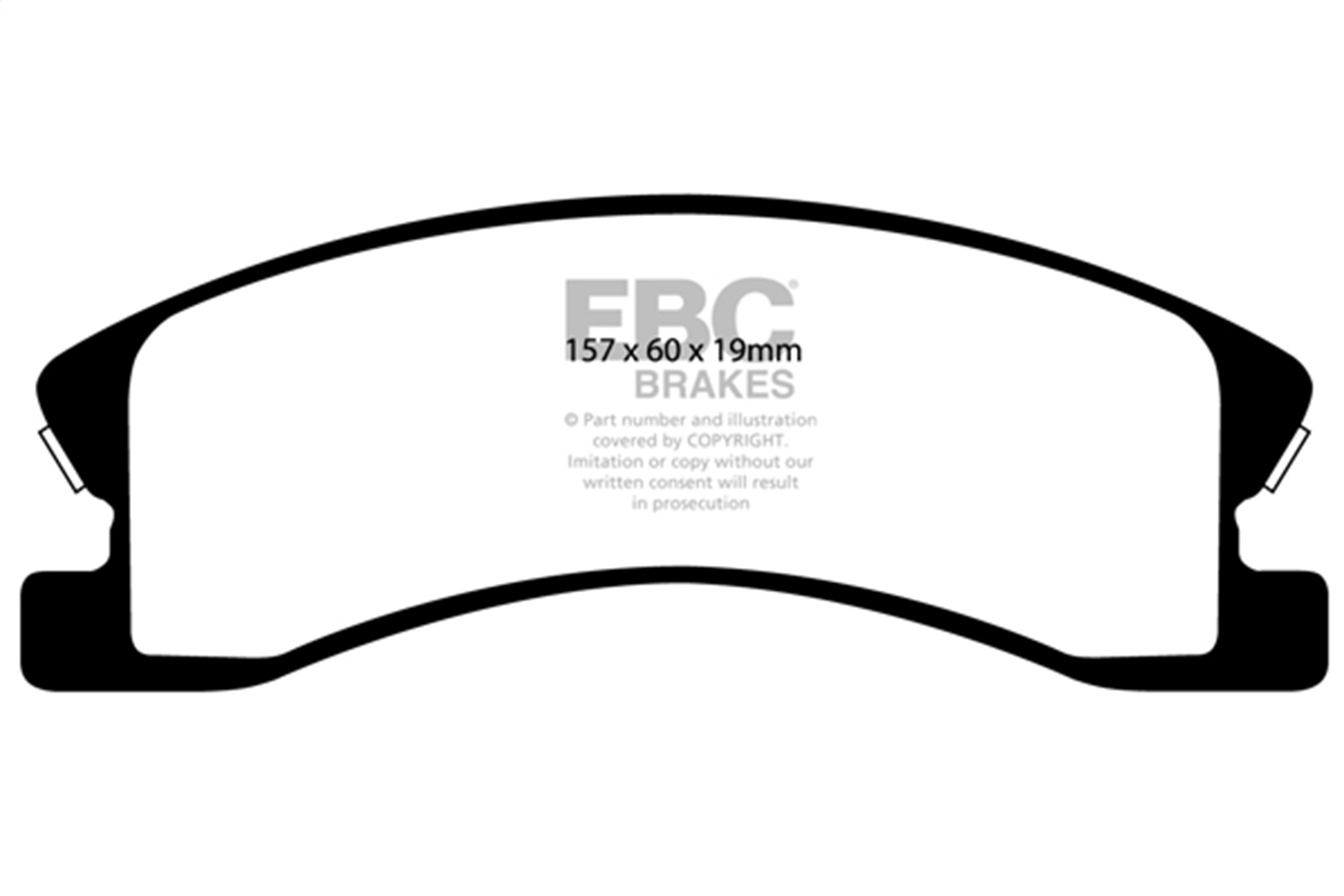 EBC UD945 - 99-04 Jeep Grand Cherokee 4.0 (Akebono) Ultimax2 Front Brake Pads