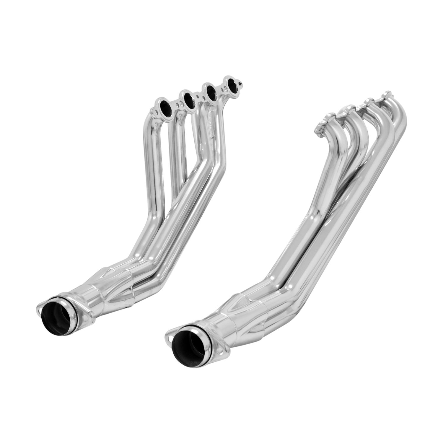 Flowmaster 814116 - Header 409S - 4-1 One piece - 3.00 in. Ball and Socket Flange Outlet - Pair Flowmaster 814116 - Header 409S - 4-1 One piece - 3.00 in. Ball and Socket Flange Outlet - Pair