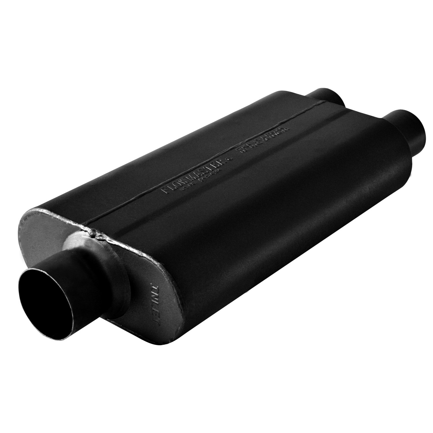 Flowmaster 8430502 - 50 Delta Muffler 409S - 3.00 Center In / 2.50 Dual Out - Moderate Sound