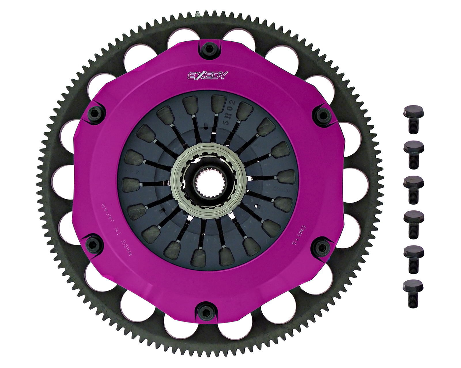 Exedy ZM023SBMC - 1993-1995 Mazda RX-7 R2 Hyper Triple Carbon-R Clutch Rigid Disc Pull Type Cover (For MZAK102)