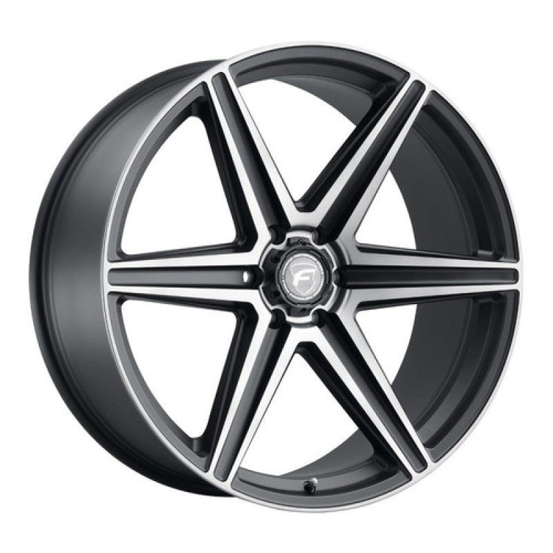 Forgestar F01240084P25 - X6 24x10 / 6x139.7 BP / ET25 / 6.5in BS Satin Black Wheel