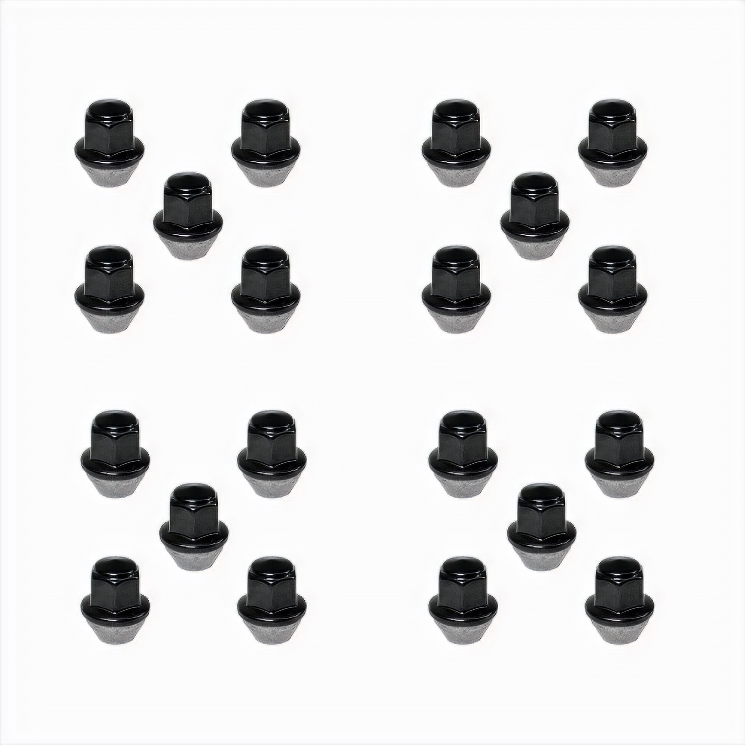 Ford Racing M-1012K-MB - 15-18 Mustang Black Lug Nut Kit (20 Lug Nuts)