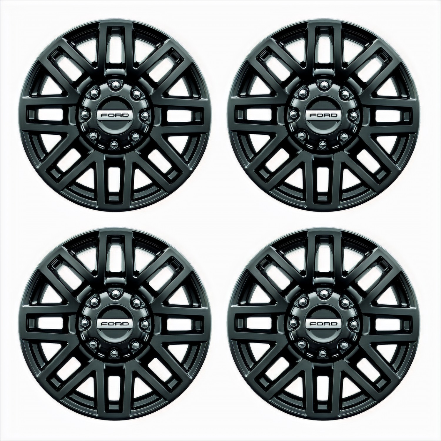 Ford Racing M-1007K-SU2008EB - 05-22 F-Super Duty 20in x 8in Wheel Package w/TPMS Kit - Black